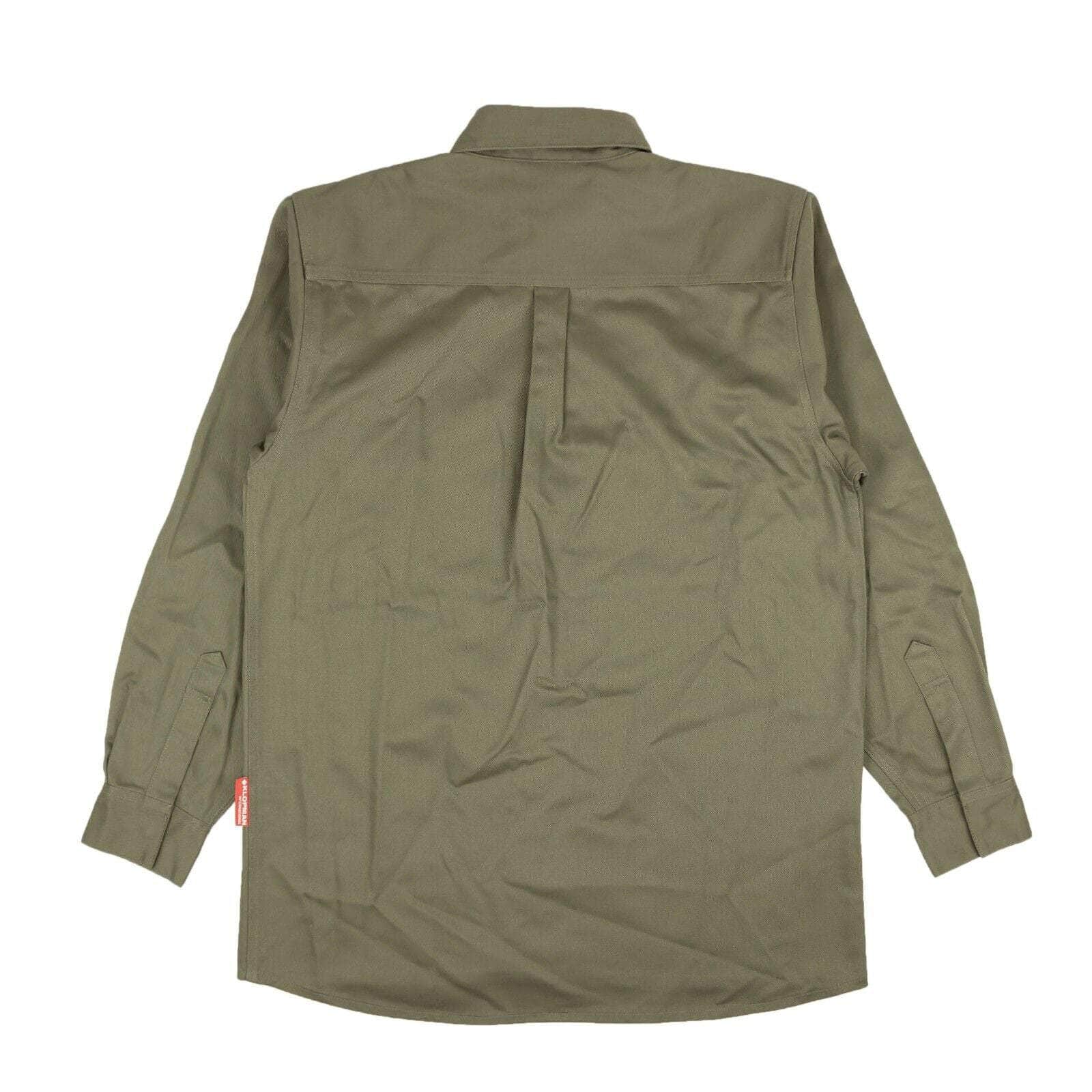 GR10K channelenable-all, chicmi, couponcollection, gender-mens, gr10k, main-clothing, mens-shoes, size-l, size-m, size-s, size-xl, under-250 Grey Klopman Flame Retardent Button Down Overshirt