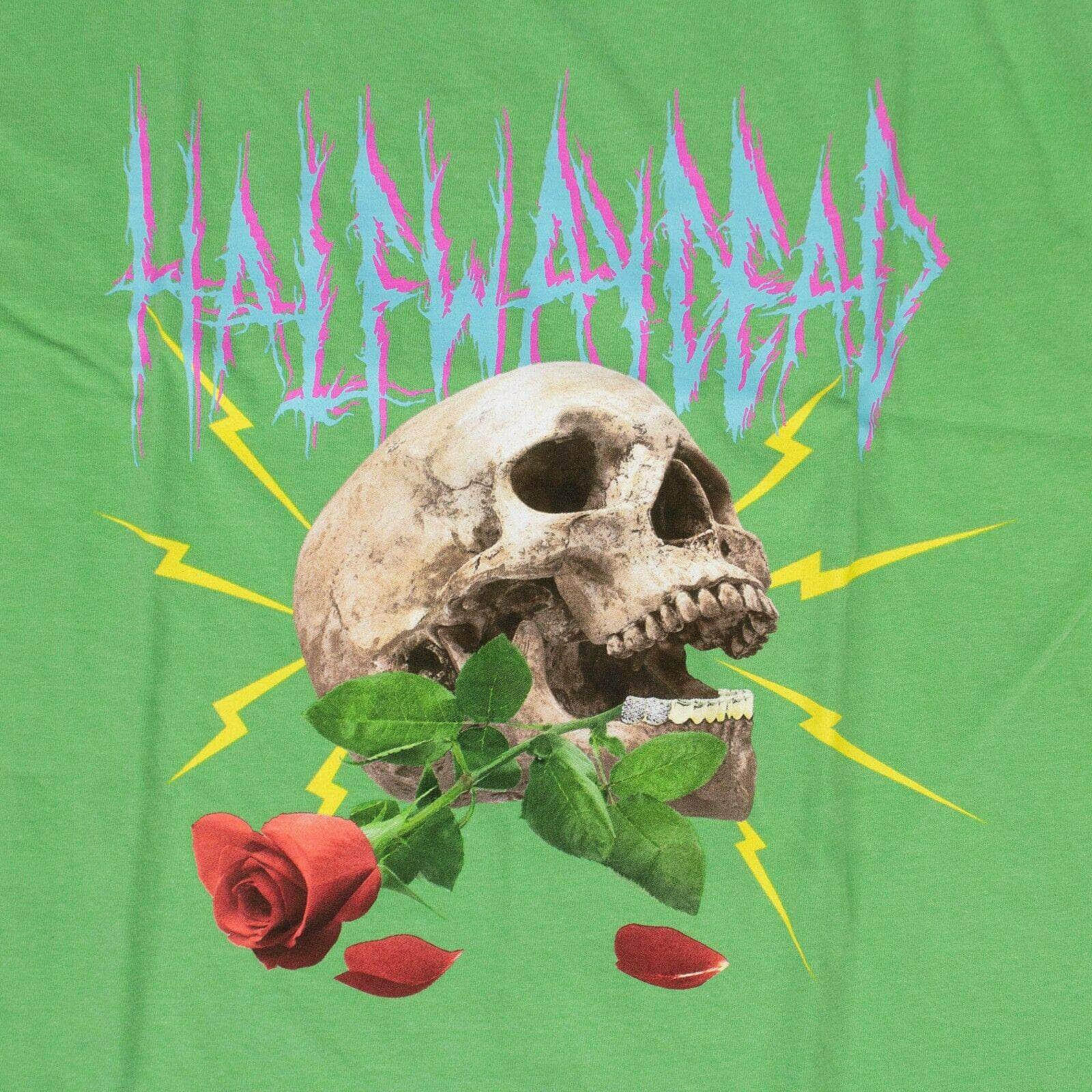 Halfway Dead channelenable-all, chicmi, couponcollection, gender-mens, halfway-dead, main-clothing, mens-shoes, size-xl, SPO, under-250 XL / B19HMPZ034 Green "Lightning Skull" Logo Short Sleeve T-shirt 80ST-HD-1002/XL 80ST-HD-1002/XL