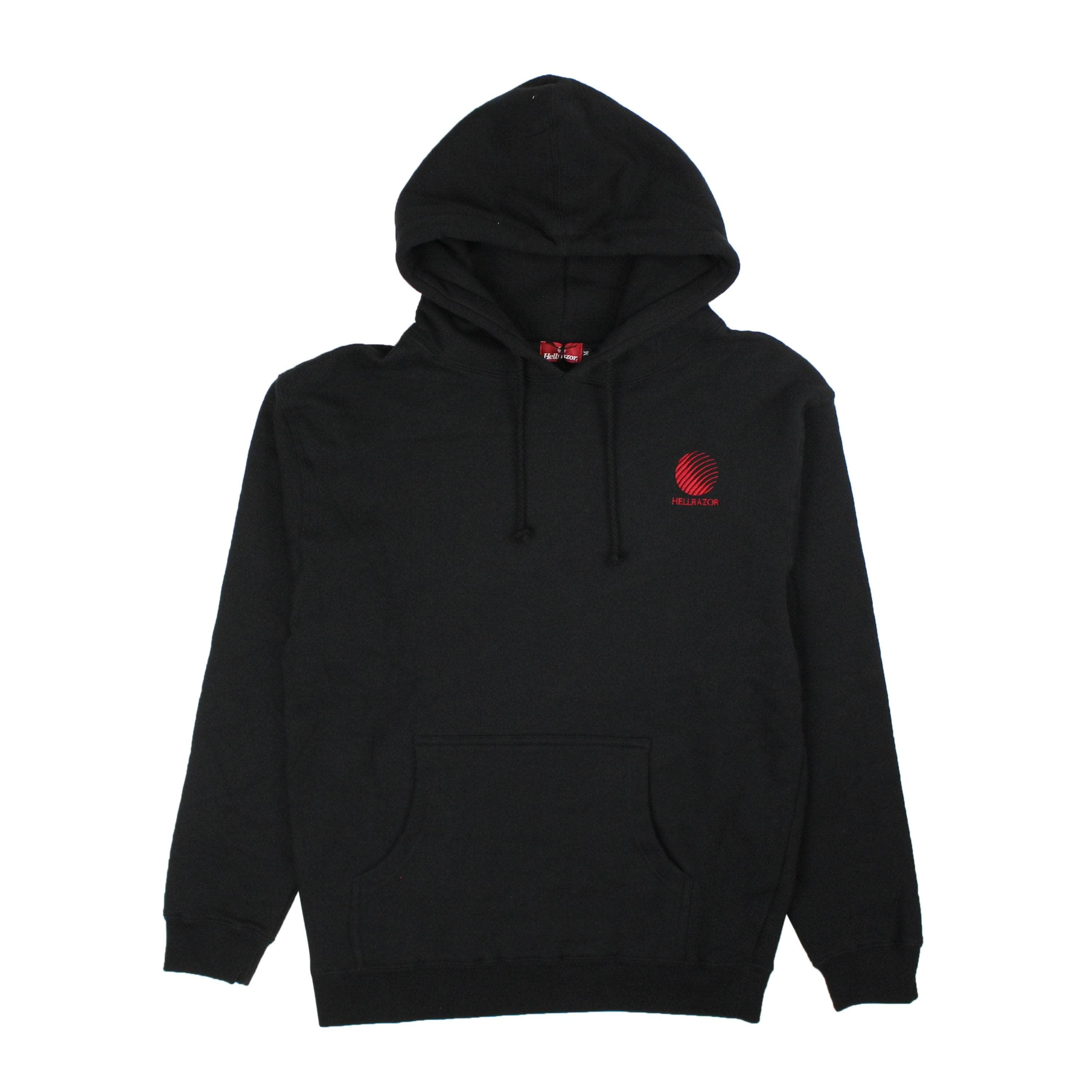 Hellrazor 95-HRZ-1007/M NWT Hellrazor BLACK HELLRAZOR LOGO EMBROIDERED PULLOVER HOODIE Size M $225 95-HRZ-1007/M