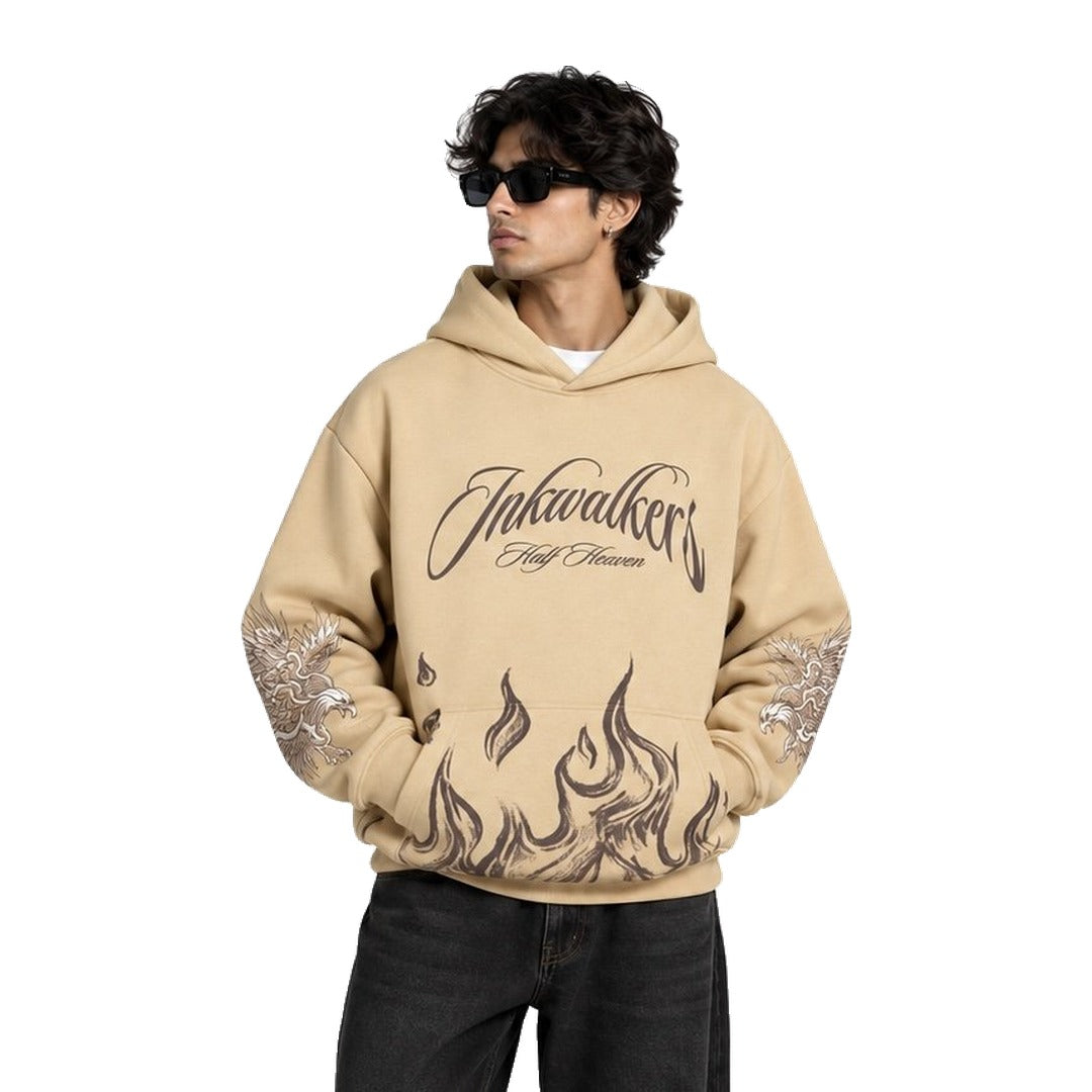 Inkwalkers Hellrise Hoodie - Beige