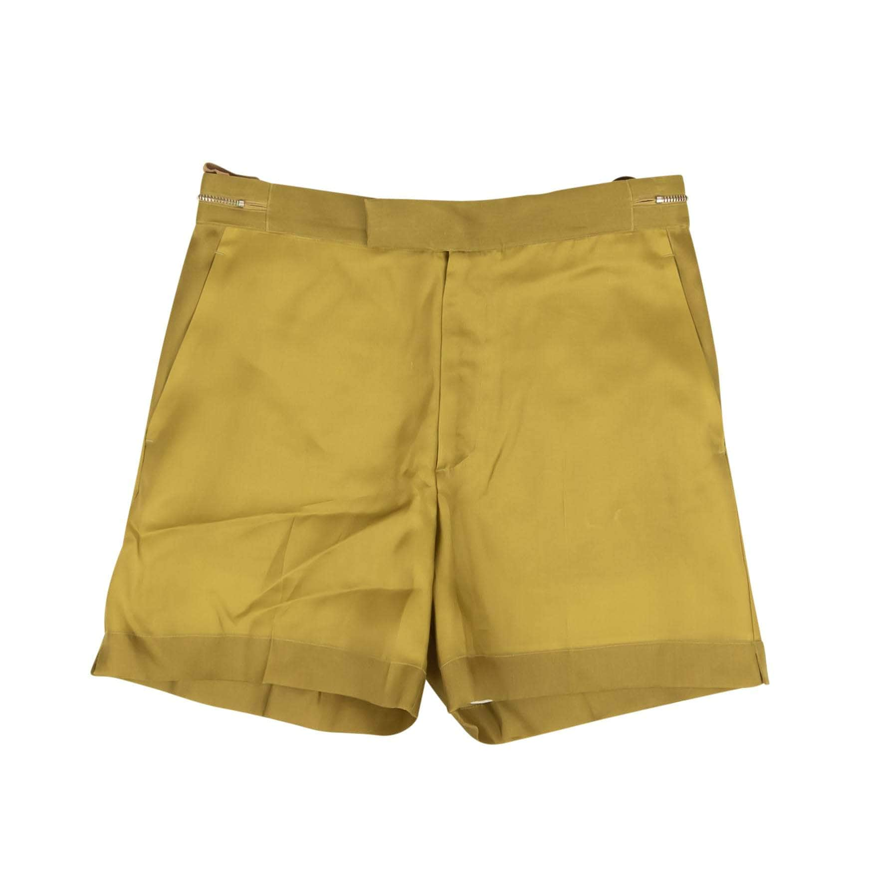 Helmut Lang 95-HLM-1029/30 NWT HELMUT LANG Bronze & Green Organza Silk Shorts Size 30/40 $540 95-HLM-1029/30