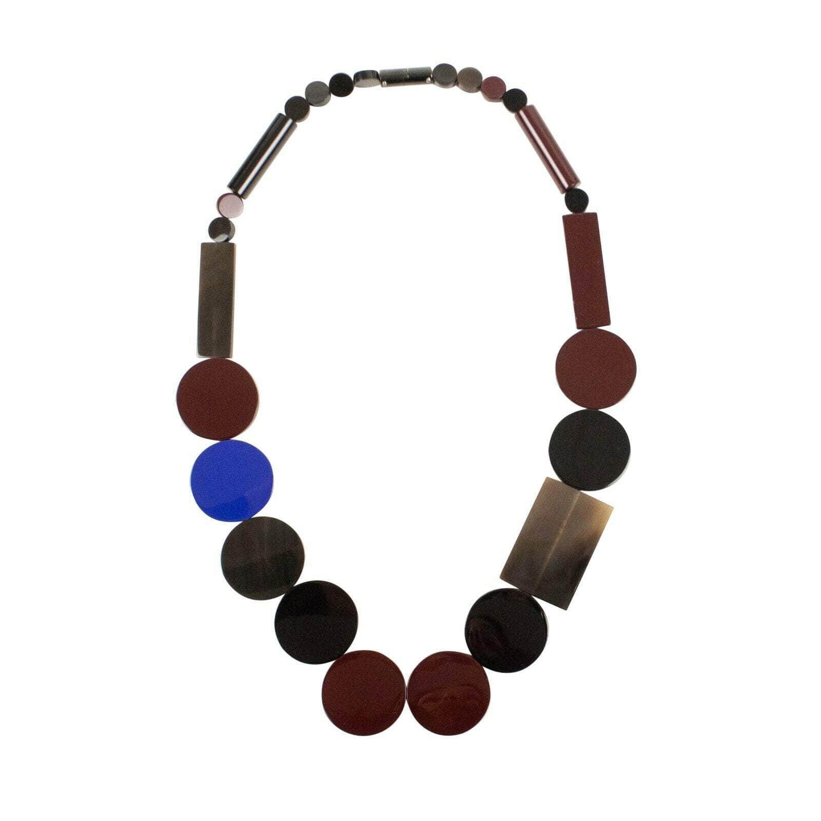 HERMES 500-750, channelenable-all, chicmi, couponcollection, gender-womens, main-accessories, SPO, womens-necklaces OS Multi-Color 'Corne De Buffle Laquee' Necklace 69LE-3199 69LE-3199