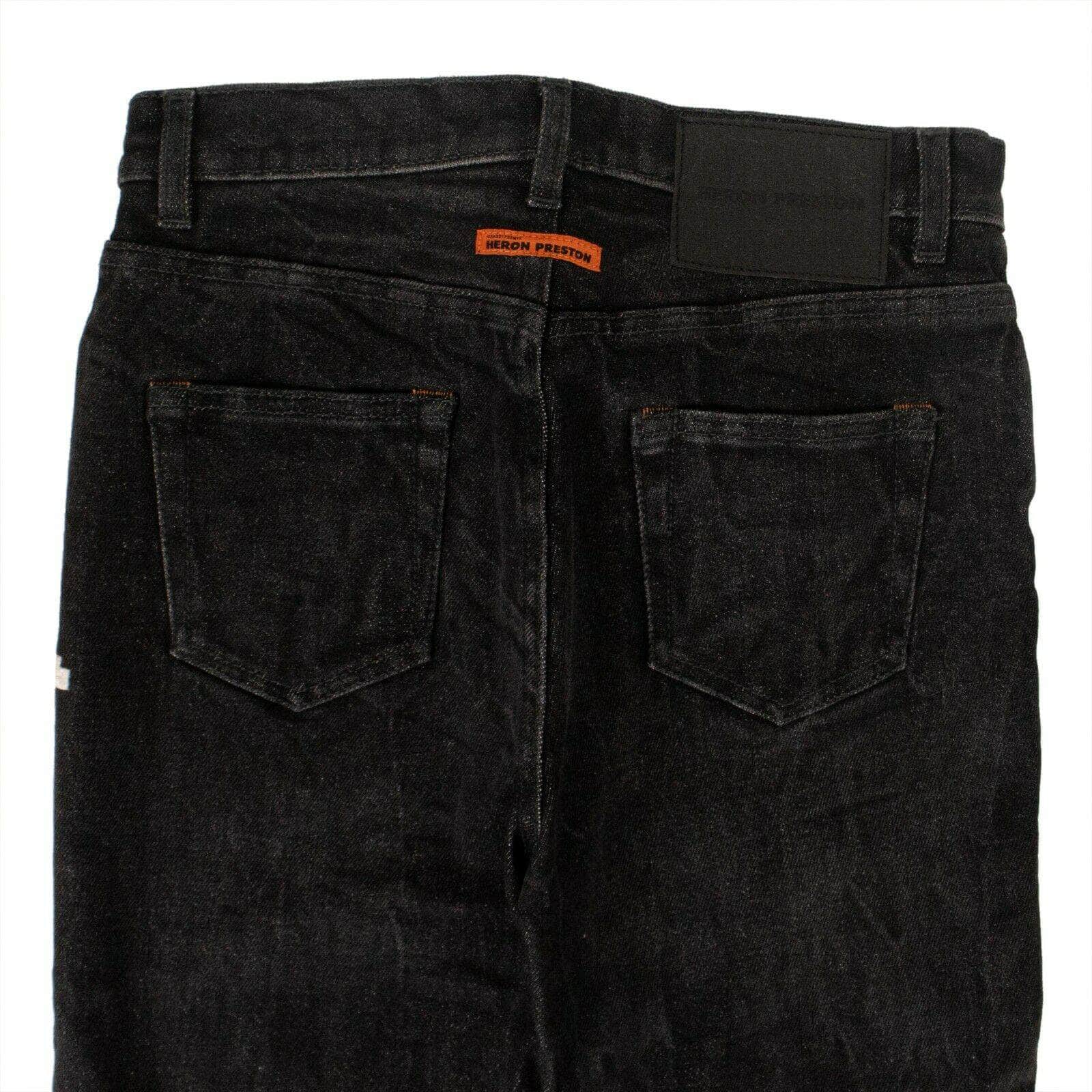 Heron Preston 250-500, couponcollection, gender-womens, heron-preston, main-clothing, size-25, size-26, womens-jeans Wash Denim 5 Pocket Jeans - Black