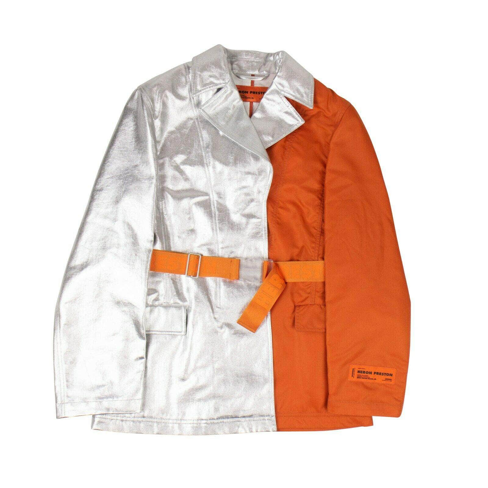 Heron Preston 74NGG-HP-5/S NWT HERON PRESTON Silver/Orange Blazer Jacket Size S $1365 74NGG-HP-5/S