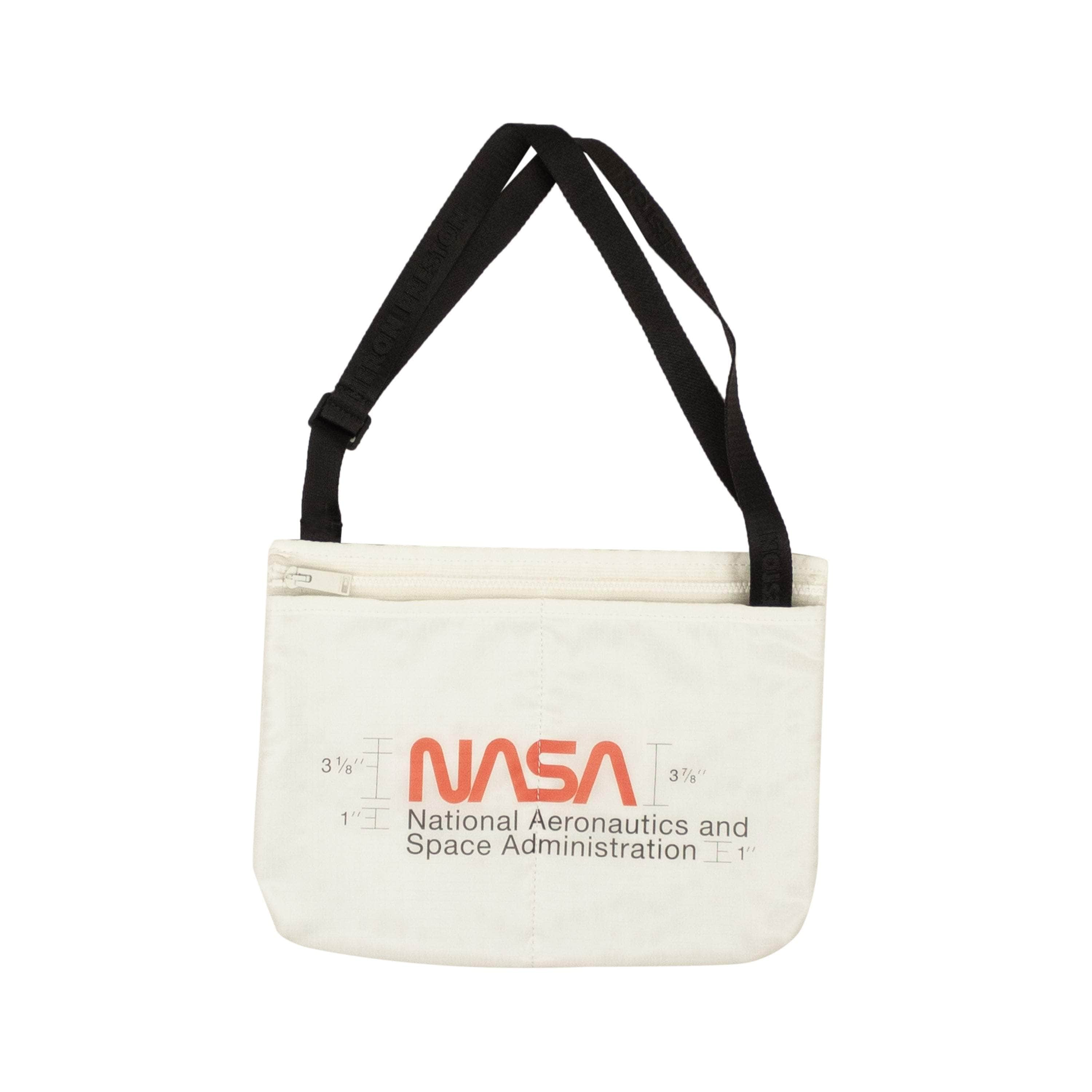 Heron Preston 82NGG-HP-3020 NWT HERON PRESTON White Nylon Nasa Logo Crossbody Bag Size OS $650 82NGG-HP-3020