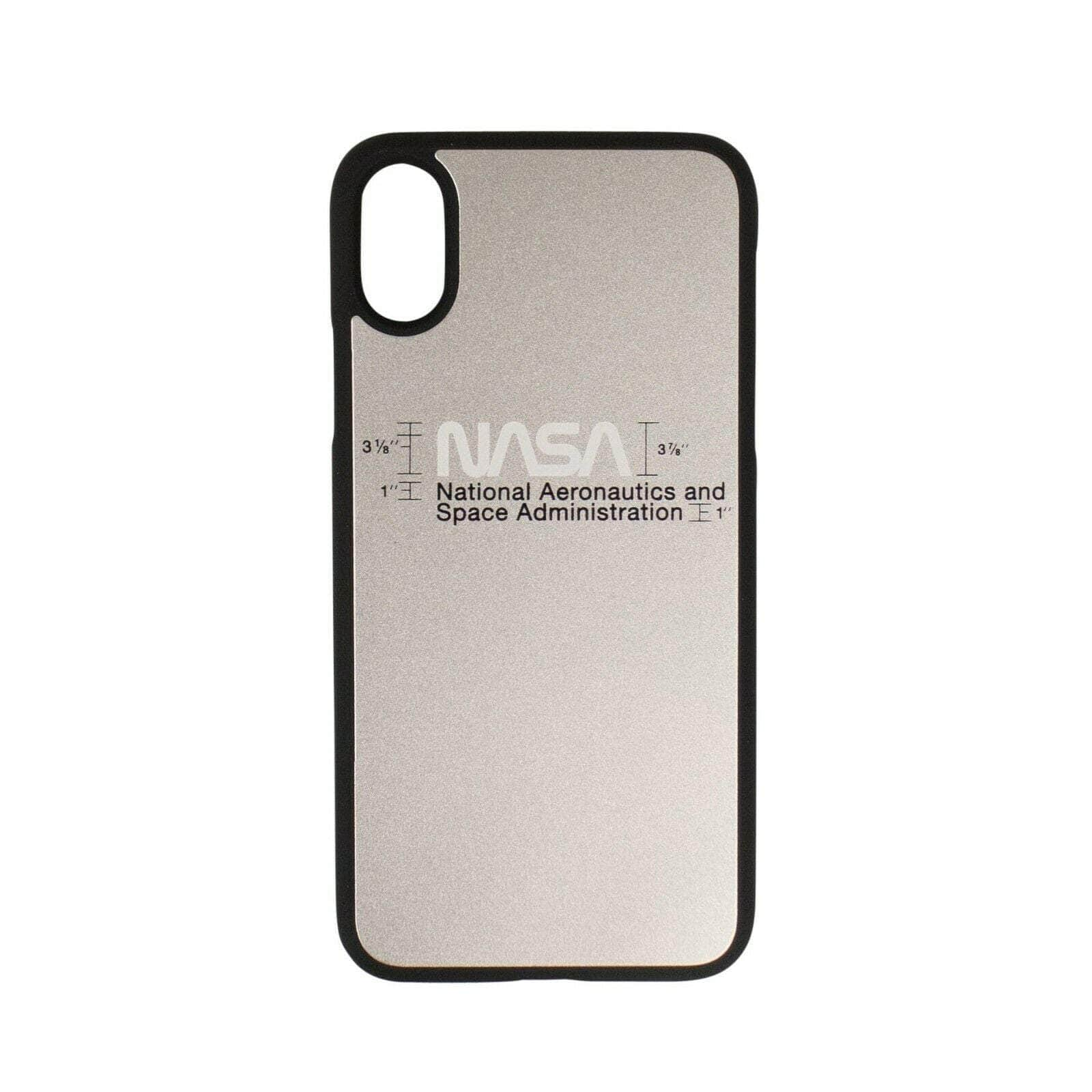 Heron Preston 82NGG-HP-3030 NIB HERON PRESTON Silver NASA Print iPhone XS Phone Case $85 82NGG-HP-3030