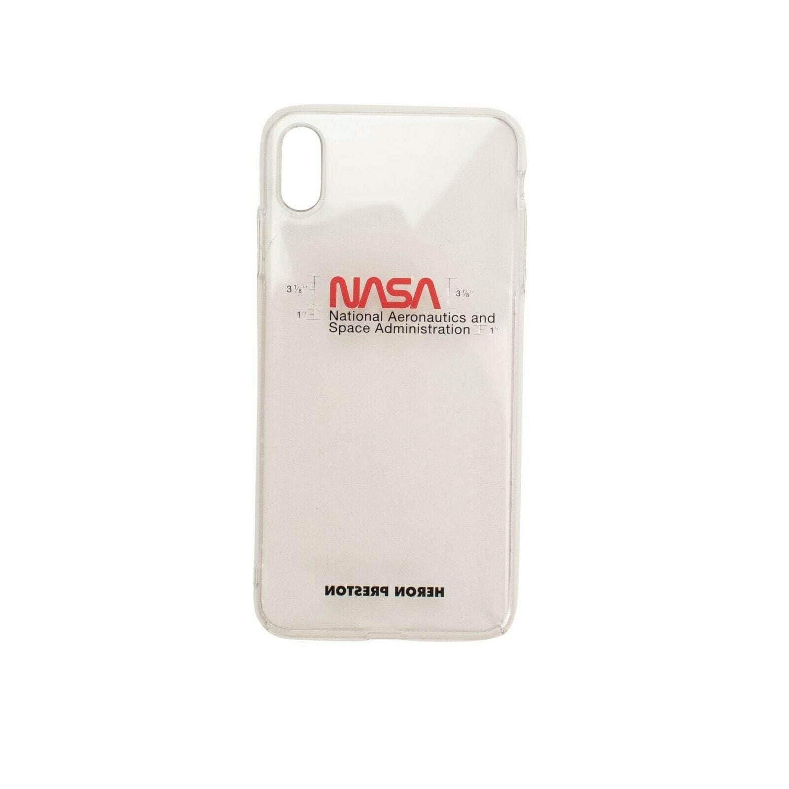 Heron Preston 82NGG-HP-3034 NIB HERON PRESTON Clear NASA Iphone XS Max Case Size OS $90 82NGG-HP-3034