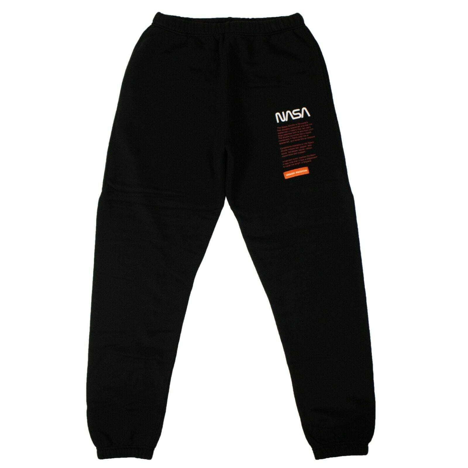 Heron Preston 84SP-HP-1019/XS NWT HERON PRESTON Black Nasa Logo Track Pants Sweatpants Size XS $410 84SP-HP-1019/XS