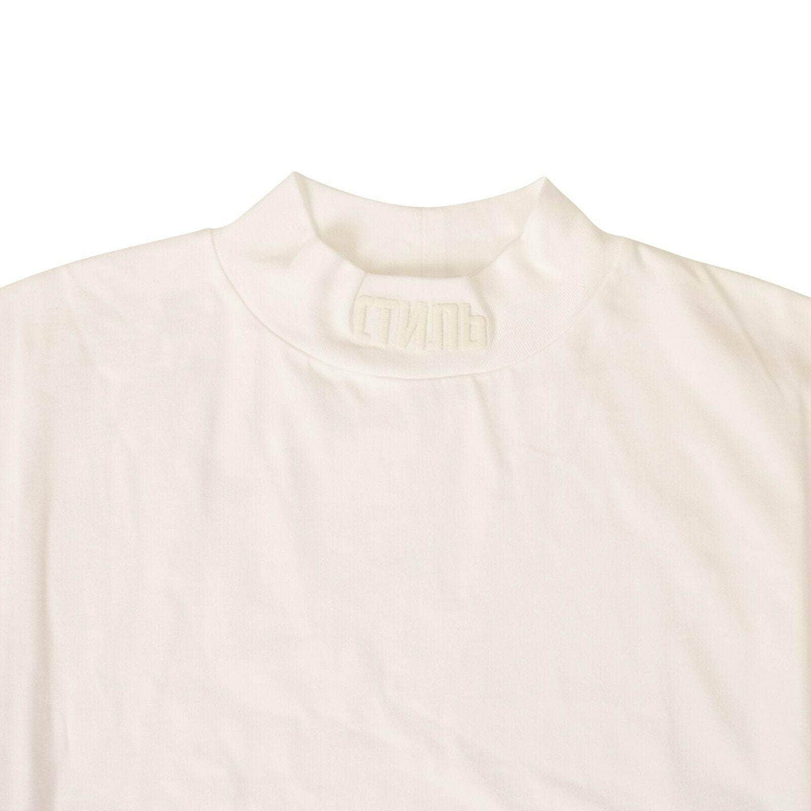 Heron Preston channelenable-all, chicmi, couponcollection, gender-mens, heron-preston, main-clothing, size-m, size-s, size-xl, size-xs, under-250 White Logo Turtleneck Long Sleeve T-Shirt