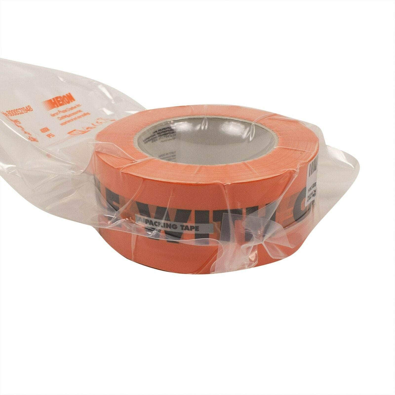 Heron Preston OS Orange Black Logo Print Packing Tape 74NGG-HP-3006 74NGG-HP-3006