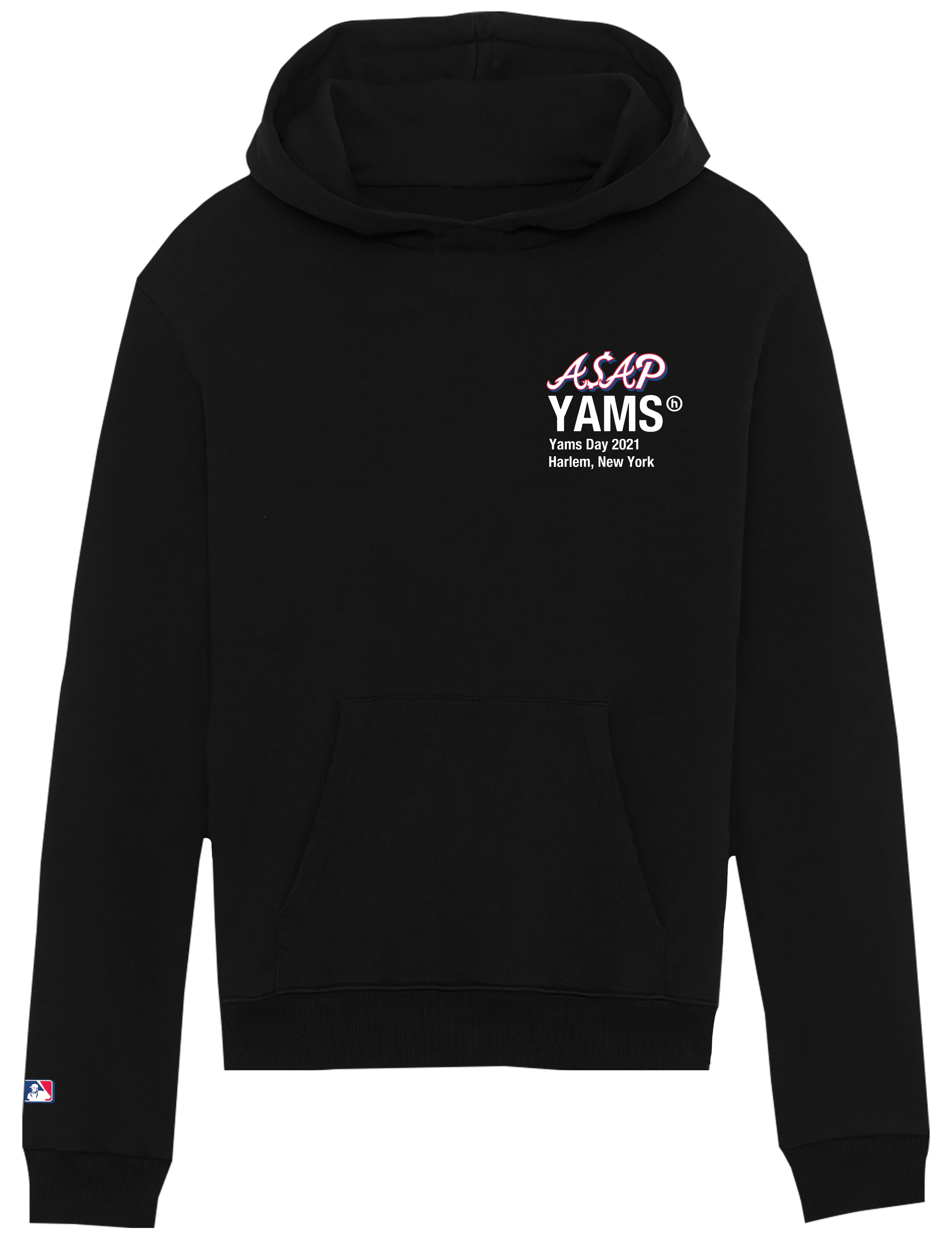 HIDDEN YD21-HD-3/L NEW Black HIDDEN X YAMS DAY 2021 Black World Series Hoodie Size L $105 YD21-HD-3/L