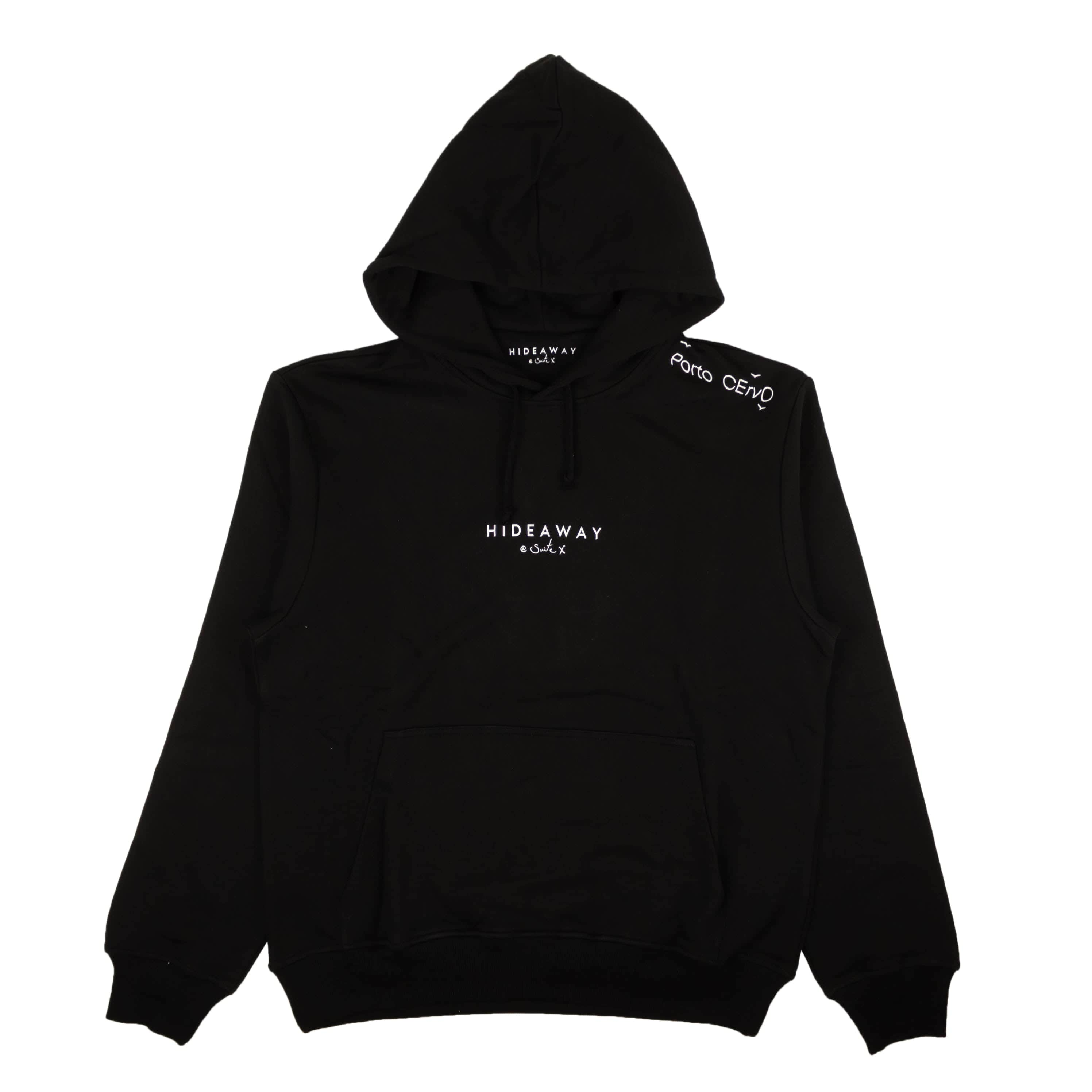 HIDEAWAY 87AB-HW-1001/M NWT HIDEAWAY Black Logo Hoodie Sweatshirt Size M $390 87AB-HW-1001/M