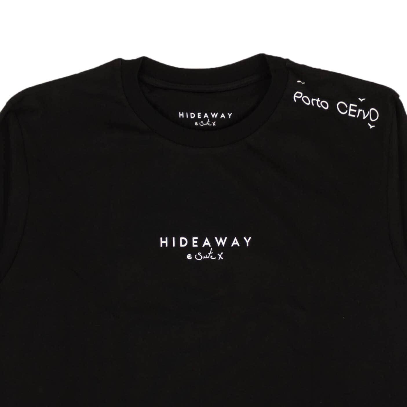 HIDEAWAY channelenable-all, chicmi, couponcollection, gender-mens, hideaway, main-clothing, mens-shoes, size-os, under-250 OS Black Logo Long Sleeve T-Shirt 87AB-HW-1005 87AB-HW-1005