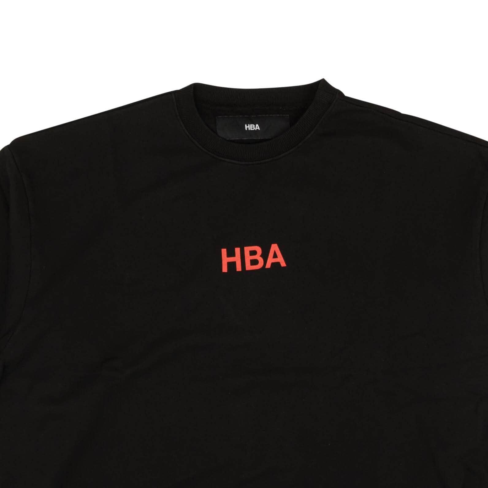 Hood By Air channelenable-all, chicmi, couponcollection, gender-mens, hood-by-air, main-clothing, mens-shoes, MixedApparel, size-l, size-m, size-s, size-xl, under-250 Black Patches Red Logo Crewneck Sweatshirt