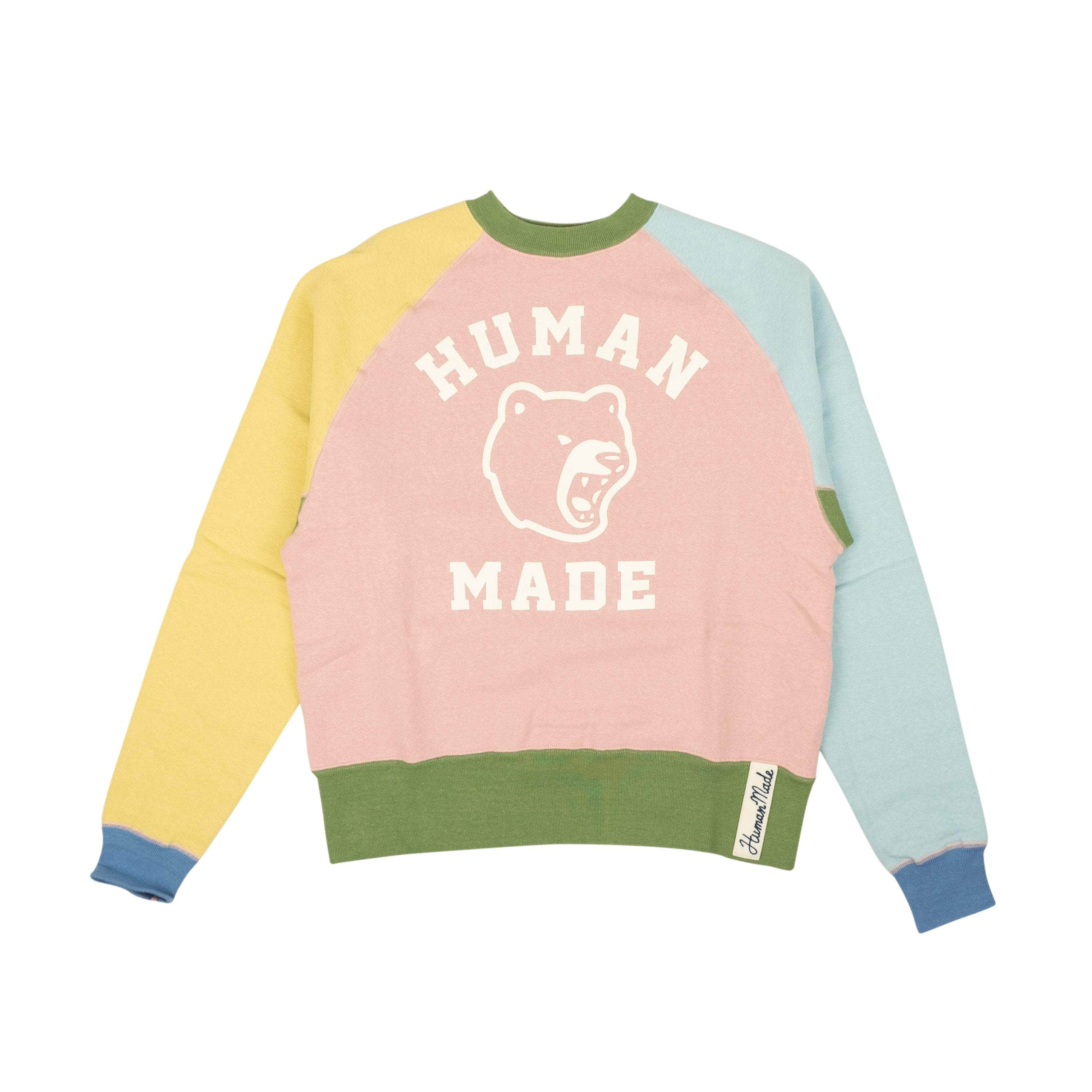 Human Made 250-500, channelenable-all, chicmi, couponcollection, gender-mens, human-made, main-clothing, mens-crewnecks, mens-shoes, shop375, size-l, size-m Pink Tsumari Crazy Pastel Crewneck Sweatshirt