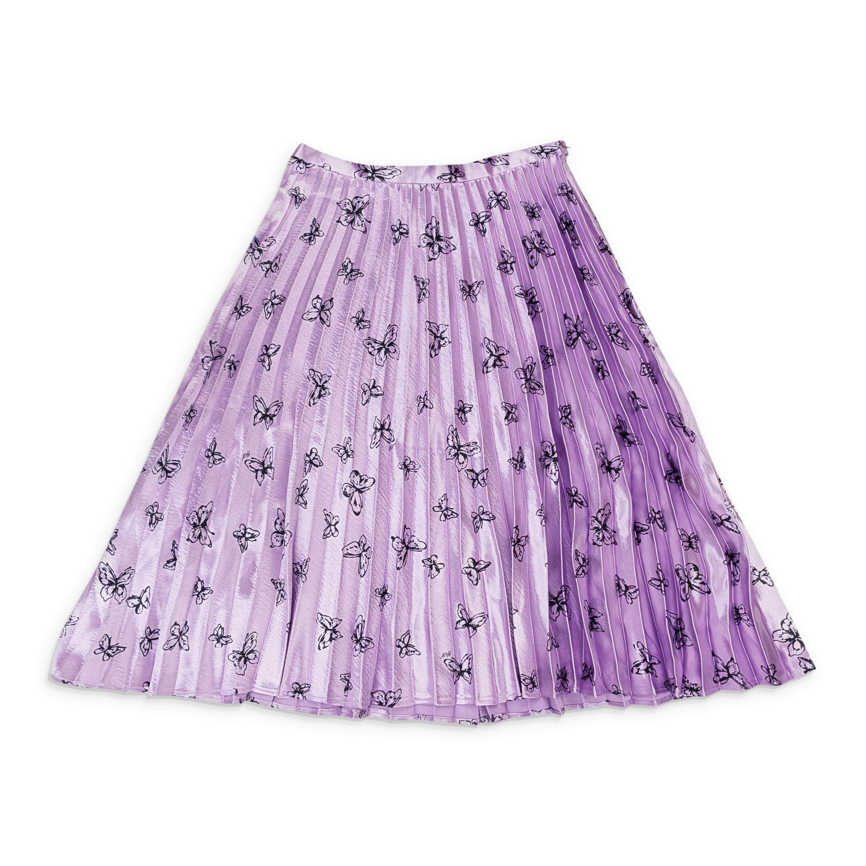 HVN 95-HVN-0010/6 NWT HVN PINK TRACY PLEATED SKIRT Size 6 $475 95-HVN-0010/6