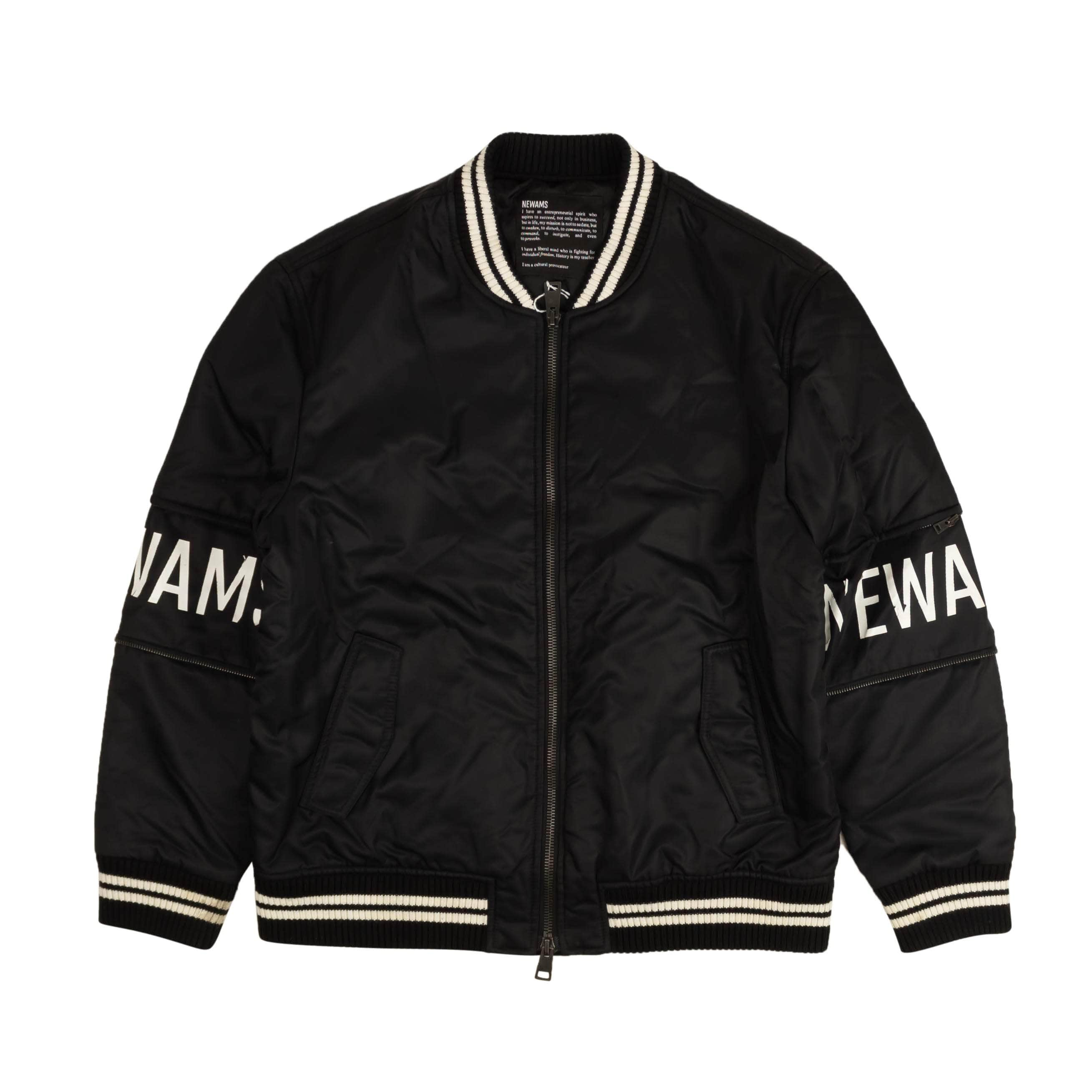 Inactive 87AB-NA-1000/XL NEW INACTIVE Black & White Bomber Jacket Size XL $1360 87AB-NA-1000/XL