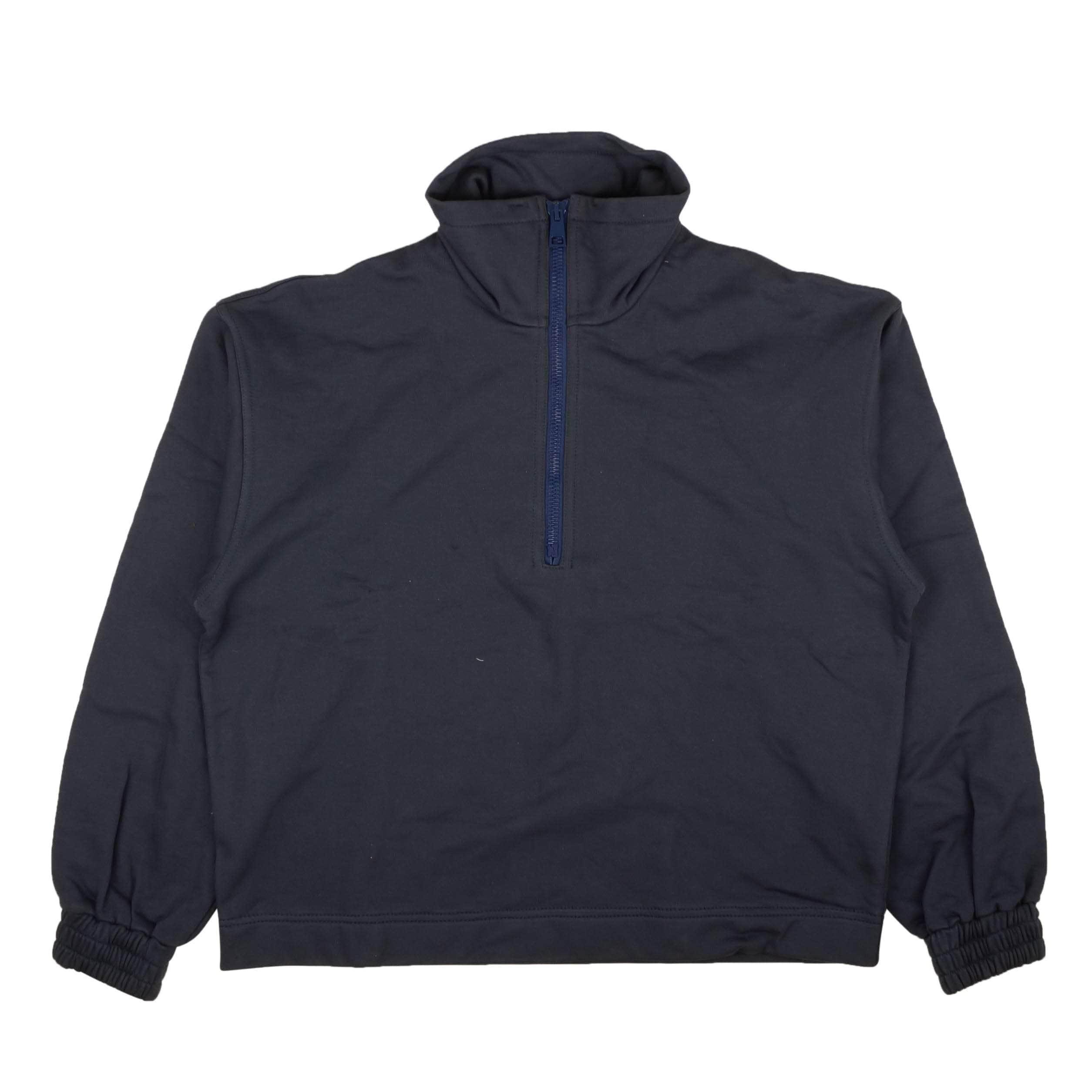 Inactive 87AB-SN-1001/L NWT INACTIVE Navy Blue Half Zip High Collar Sweatshirt Size L $555 87AB-SN-1001/L