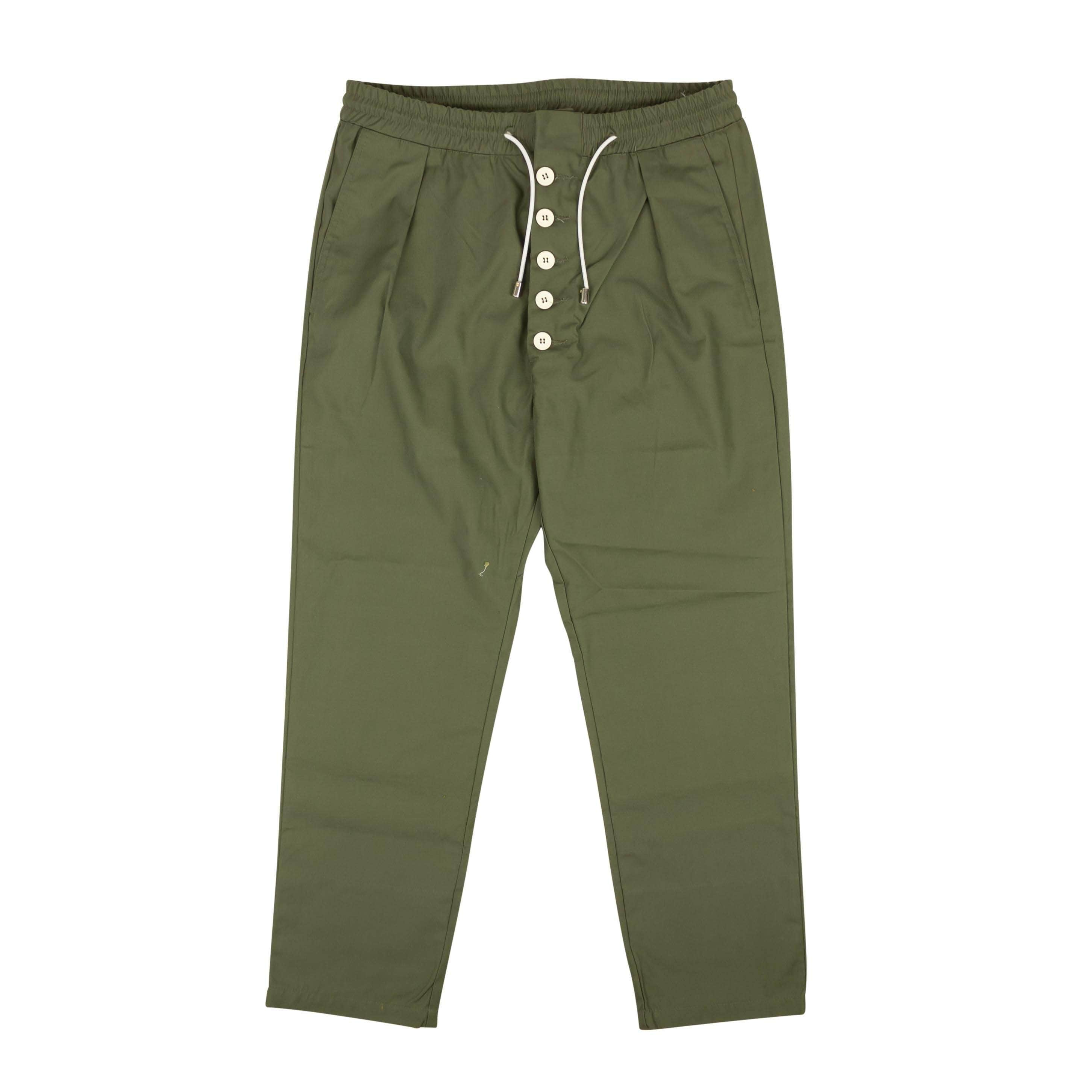 Inactive 87AB-SN-1005/S NWT INACTIVE Green Drawstring Button Pants Size S $475 87AB-SN-1005/S