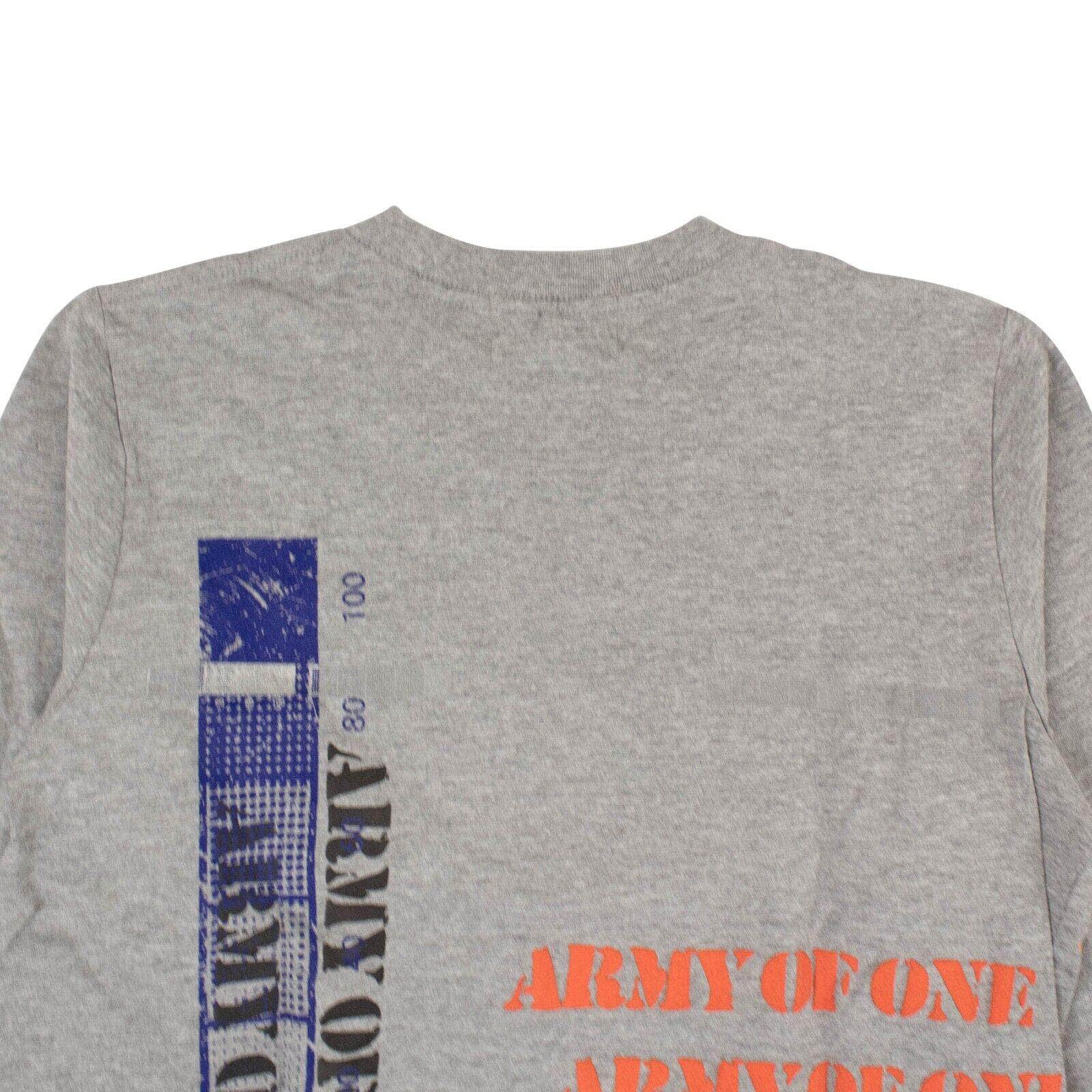 Indvlst channelenable-all, chicmi, couponcollection, gender-mens, indvlst, main-clothing, mens-shoes, MixedApparel, size-l, size-s, size-xxl, under-250 S / INDF19-HPALS Grey Hand Printed Army Of One Long Sleeve T-Shirt 95-IDV-1005/S 95-IDV-1005/S