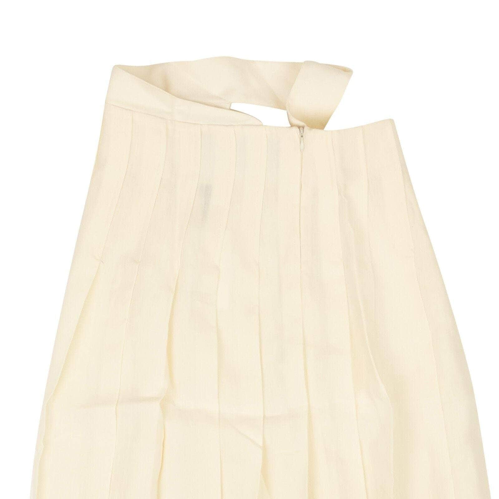 Jacquemus 250-500, channelenable-all, chicmi, couponcollection, gender-womens, main-clothing, size-34, size-36, size-38, size-40, womens-pleated-skirts Light Beige Linen La Jupe Plissee Flared Skirt