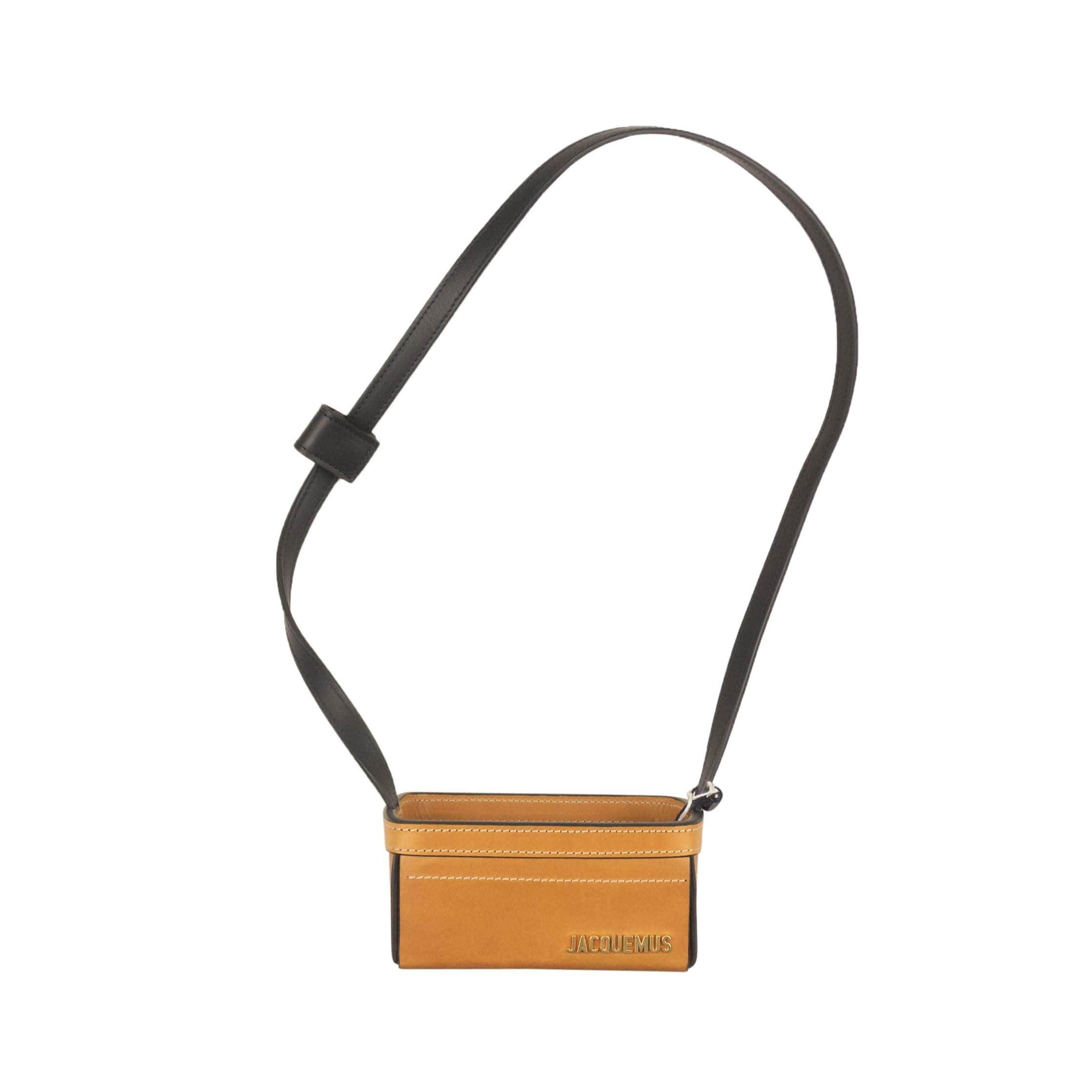 Jacquemus 95-JQM-3012/OS NWT JACQUEMUS Brown Leather Basket Bag Size OS $870 95-JQM-3012/OS