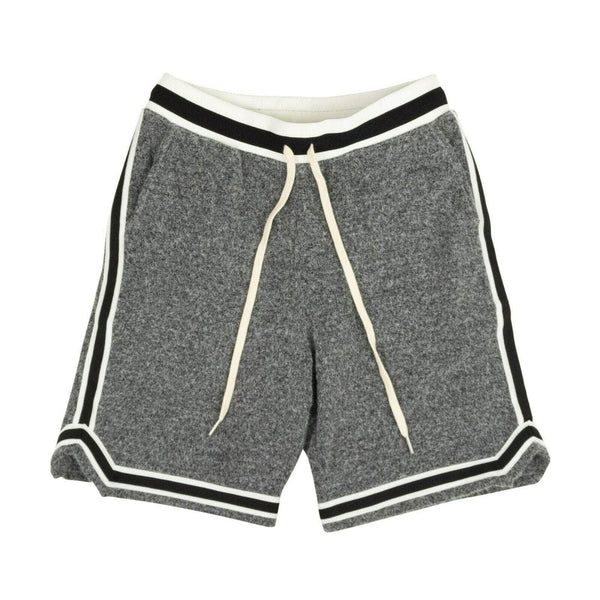 Charcoal Gray Fur Terry Game Shorts - GBNY