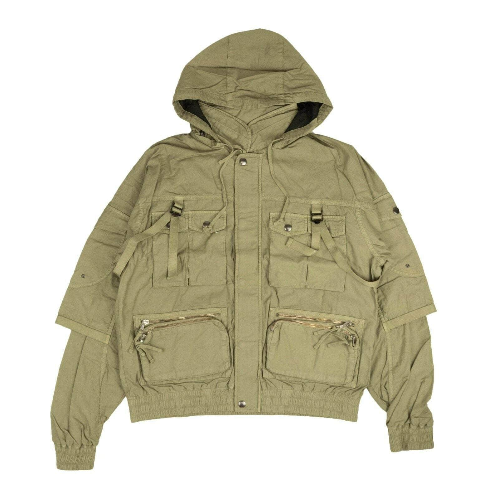 John Elliott 95-JEL-0011/2 NWT JOHN ELLIOTT Green Hooded Pocket Bomber Size 2 $648 95-JEL-0011/2