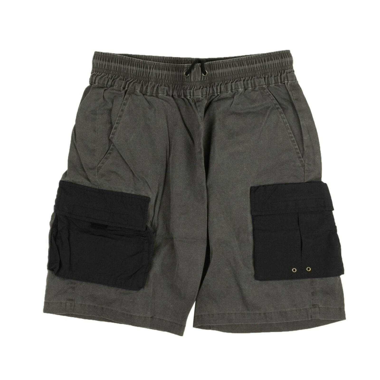 John Elliott 95-JEL-1123/1 NWT JOHN ELLIOTT Faded Gray Drawstring Cargo Shorts Size 1 $348 95-JEL-1123/1