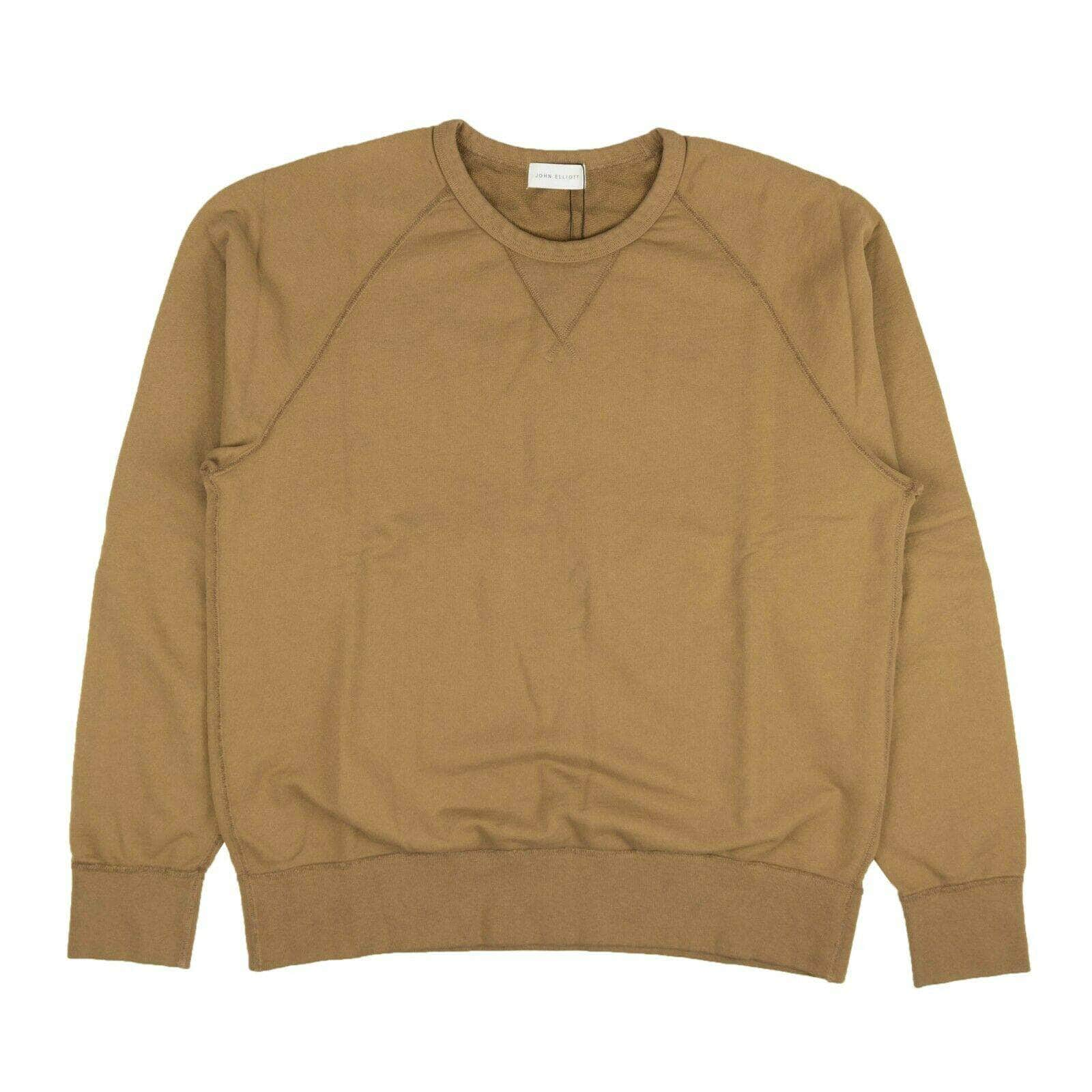 John Elliott 95-JEL-1126/S NWT JOHN ELLIOTT Tan Pullover Long Sleeve Crewneck Sweatshirt Size S $198 95-JEL-1126/S