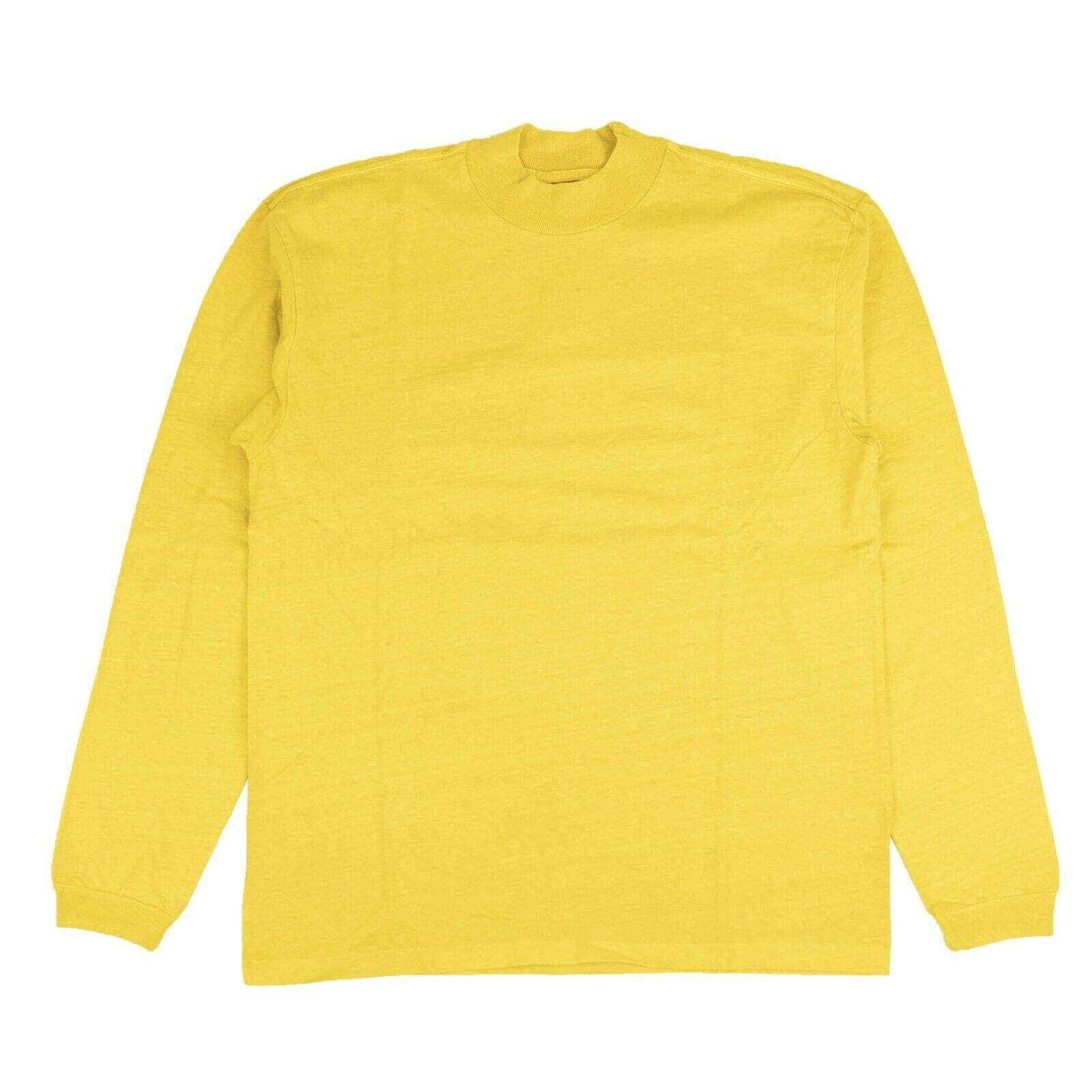 John Elliott 95-JEL-1185/2 NWT JOHN ELLIOTT Canary Yellow 900 Mock Turtleneck T-Shirt Size 2 $118 95-JEL-1185/2