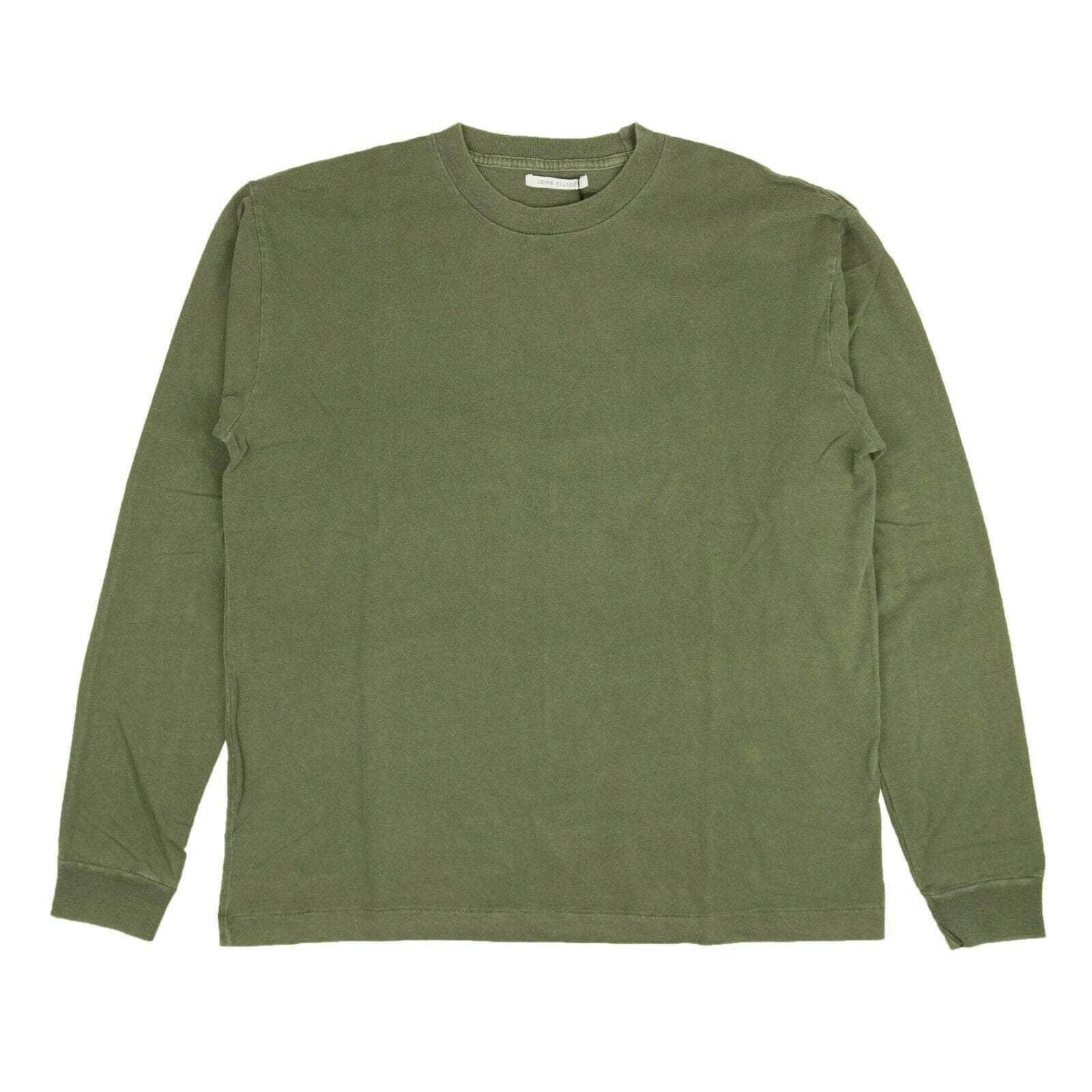 John Elliott 95-JEL-1237/1 NWT JOHN ELLIOTT Moss Green Long Sleeve University T-Shirt Size 1 $118 95-JEL-1237/1