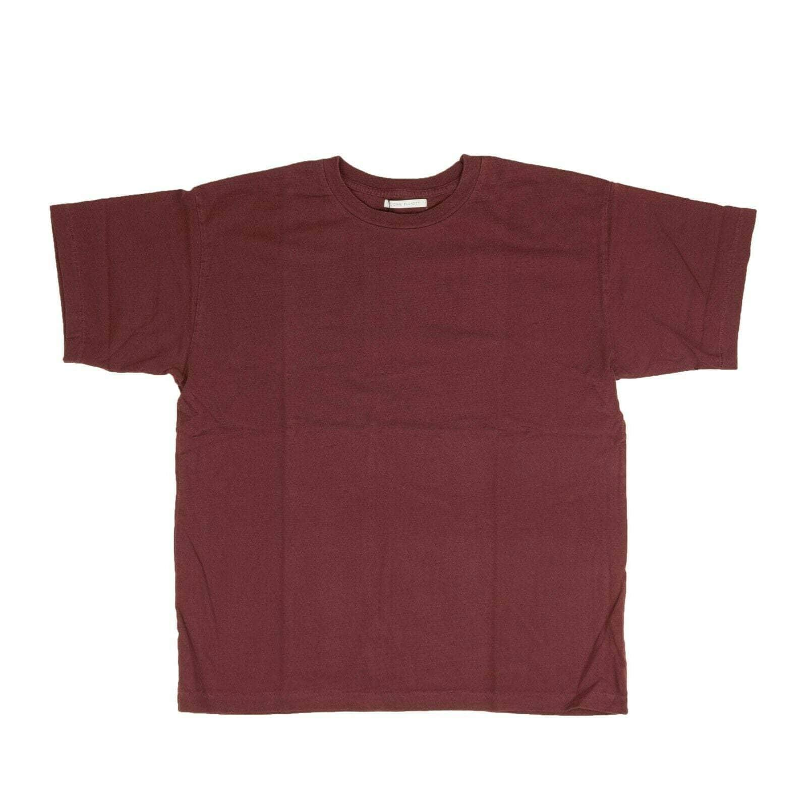 John Elliott 95-JEL-1266/2 NWT JOHN ELLIOTT Oxblood Red Short Sleeve University T-Shirt Size 2 $98 95-JEL-1266/2