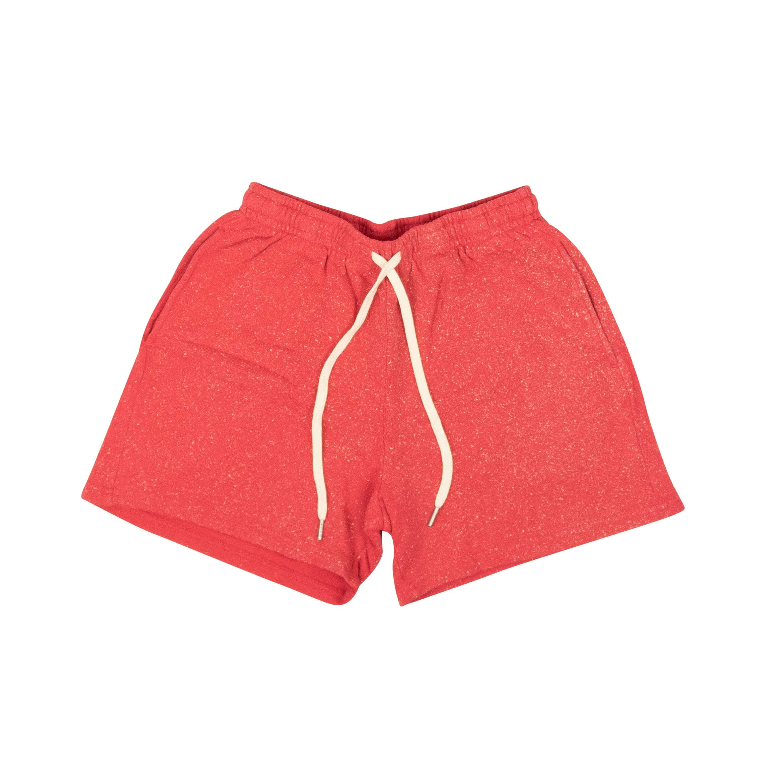 John Elliott JEL-XBTM-0014/3 NWT JOHN ELLIOTT Cardinal Red Cotton Salt Wash Court Shorts Size 3 $250 JEL-XBTM-0014/3