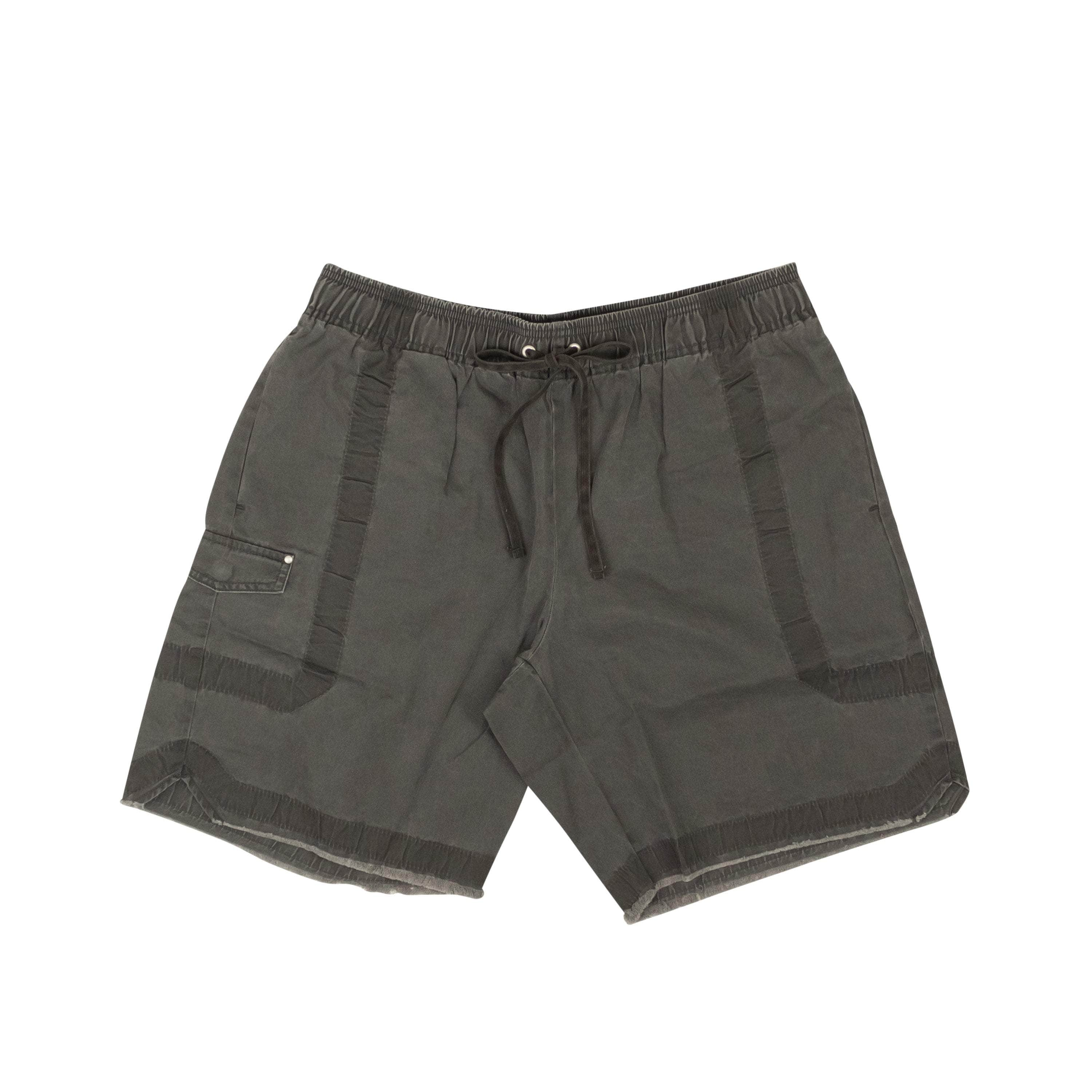 John Elliott JEL-XBTM-0024/3 NWT JOHN ELLIOTT Black Cotton Poplin Frame II Shorts Size 3 $330 JEL-XBTM-0024/3