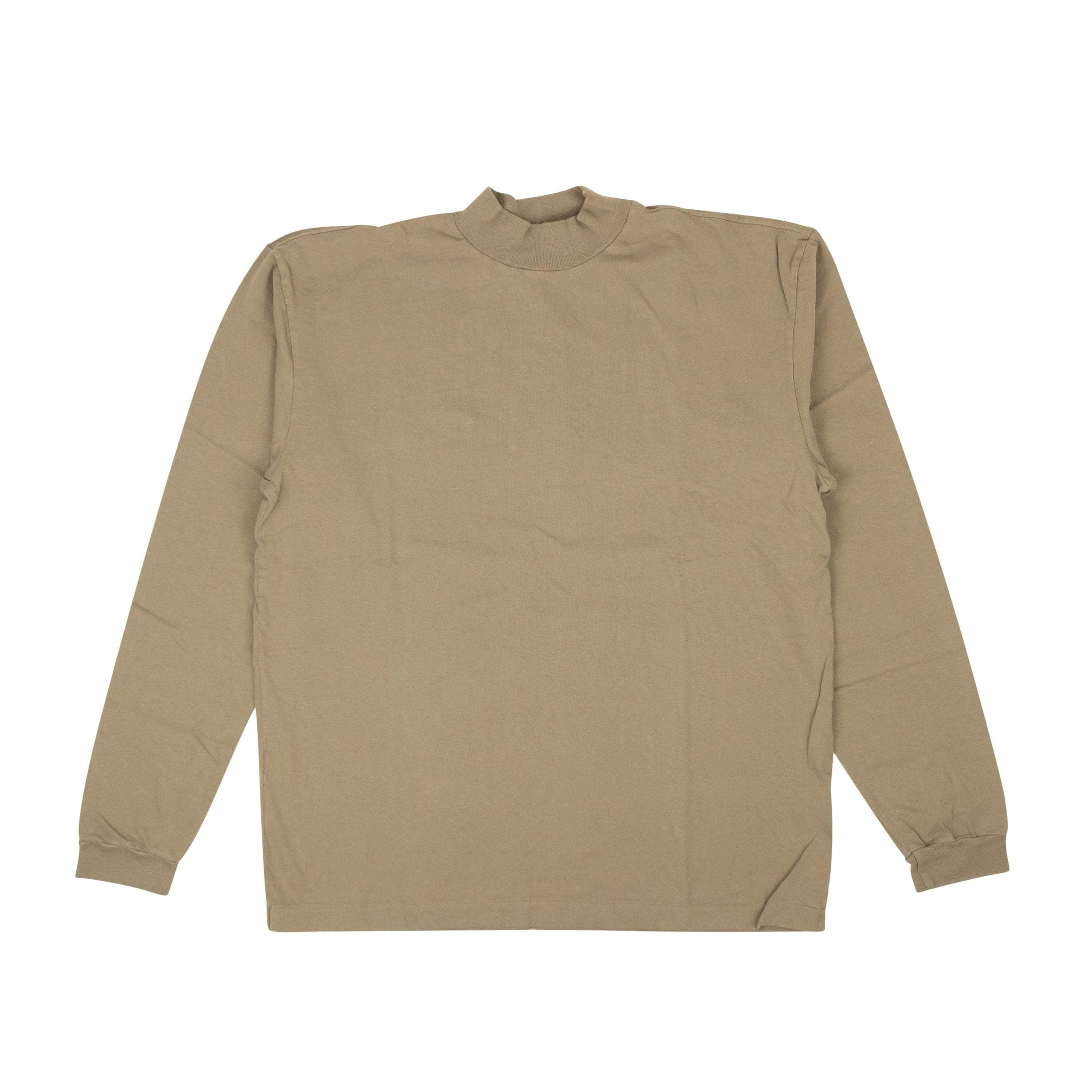 John Elliott JEL-XTSH-0006/1 NWT JOHN ELLIOTT Dust Brown Mockneck Long Sleeve T-Shirt Size 1 $120 JEL-XTSH-0006/1