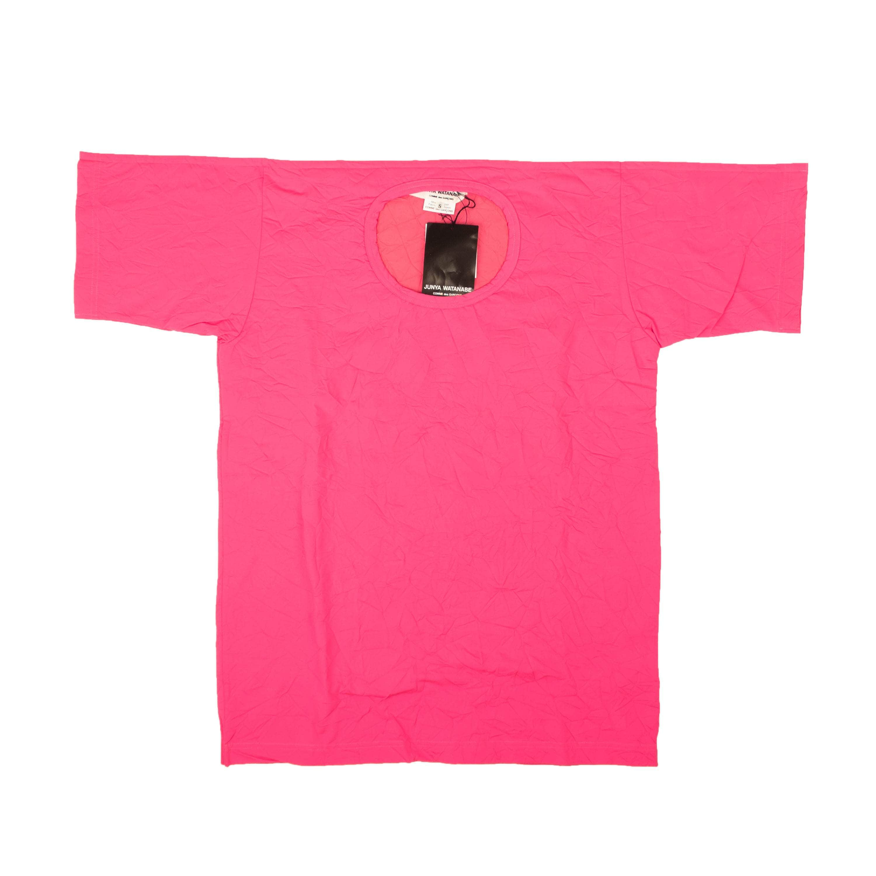 Junya Watanabe 95-JWB-1017/M NWT JUNYA WATANABE Pink Short Sleeve T-Shirt Size M $250 95-JWB-1017/M