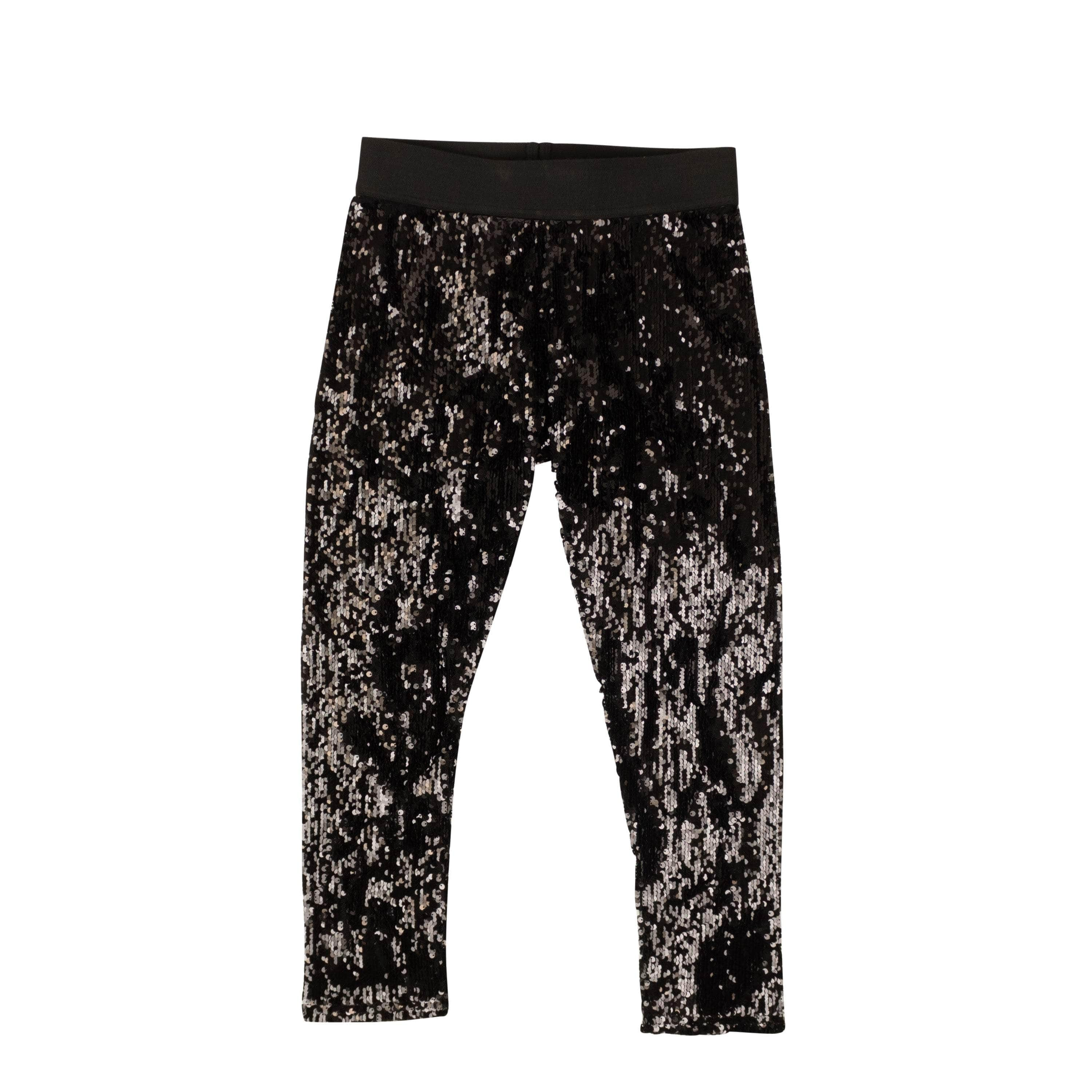 Junya Watanabe 95-JWB-1036/M NWT JUNYA WATANABE Black Sequin Embellished Leggings Size M $1280 95-JWB-1036/M