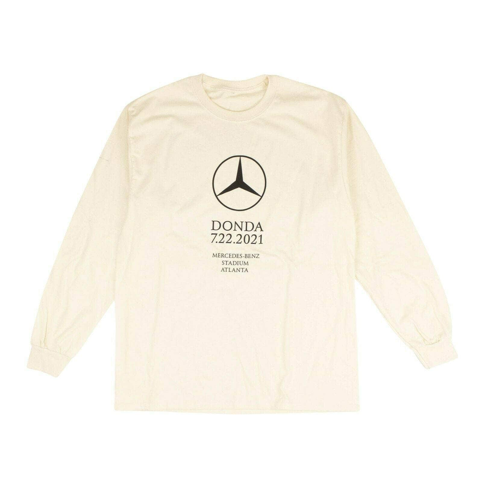 Kanye West 95-KNY-1002/S NEW KANYE WEST Cream Donda Long Sleeve T-Shirt Size S 95-KNY-1002/S