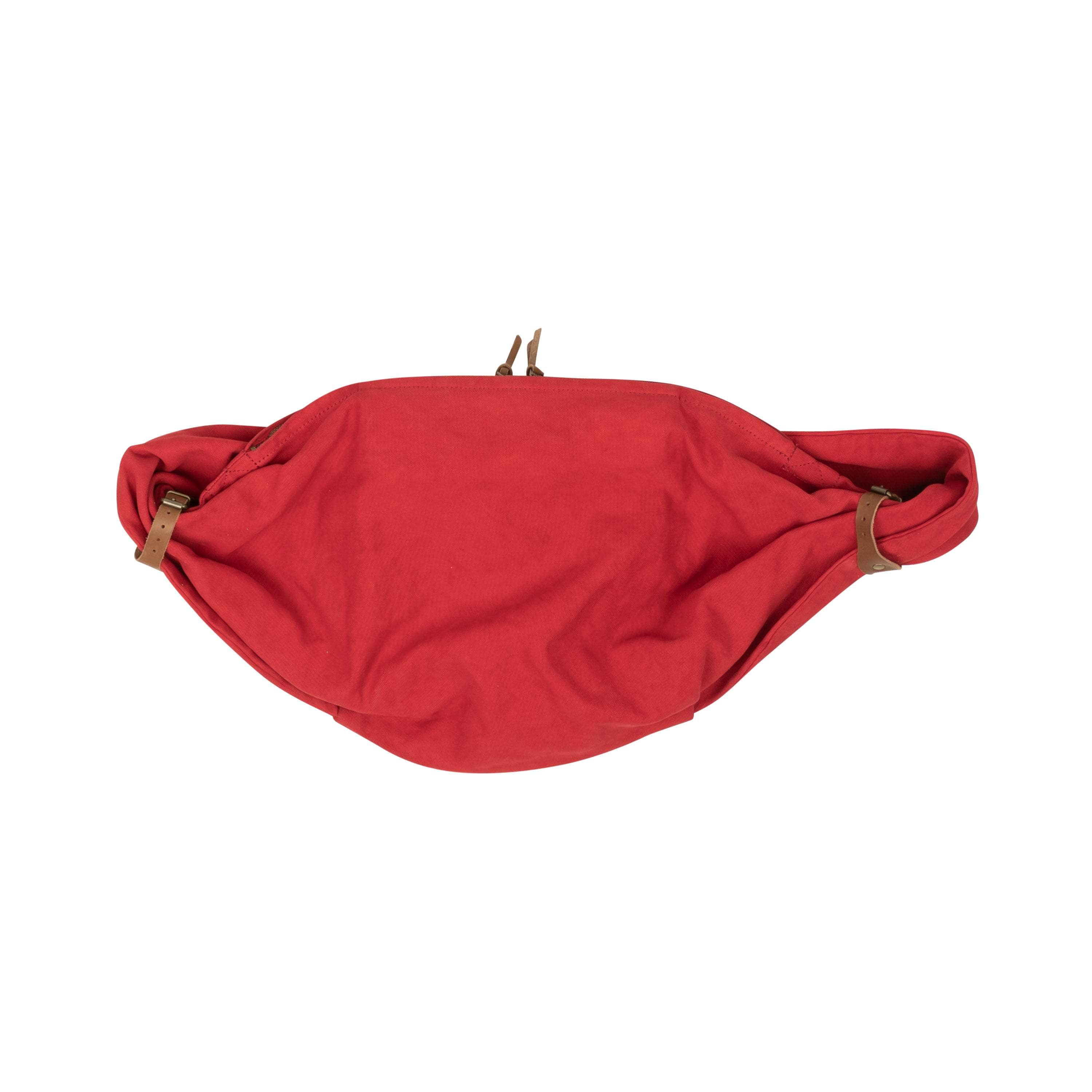 Kapital 95-KPT-3009/OS NWT KAPITAL Red Canvas Messenger Belt Bag Size OS $395 95-KPT-3009/OS