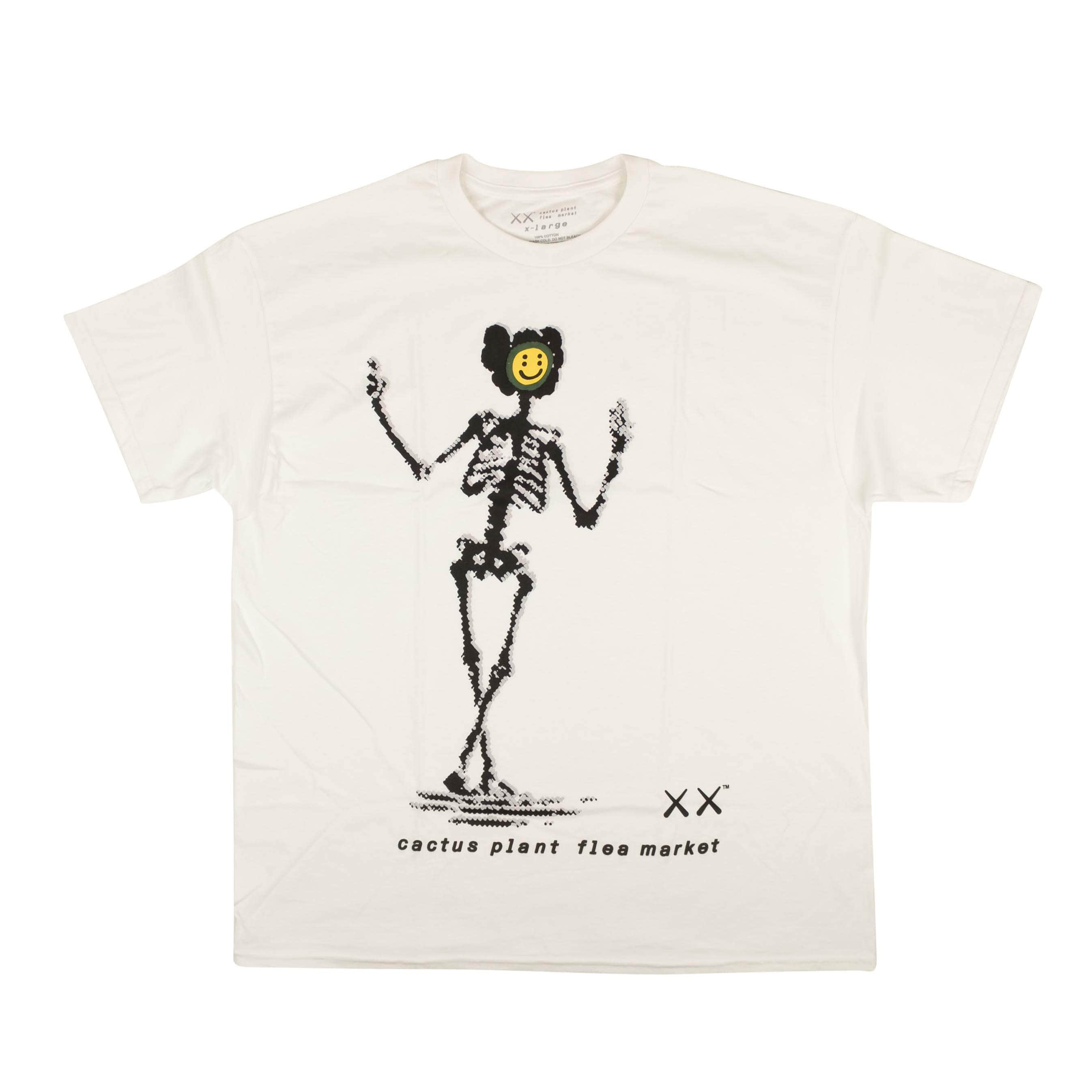 KAWS X Cactus Plant Flea Market 95-KCP-1001/XL NEW KAWS X CACTUS PLANT FLEA MARKET White Short Sleeve T-Shirt Size XL 95-KCP-1001/XL