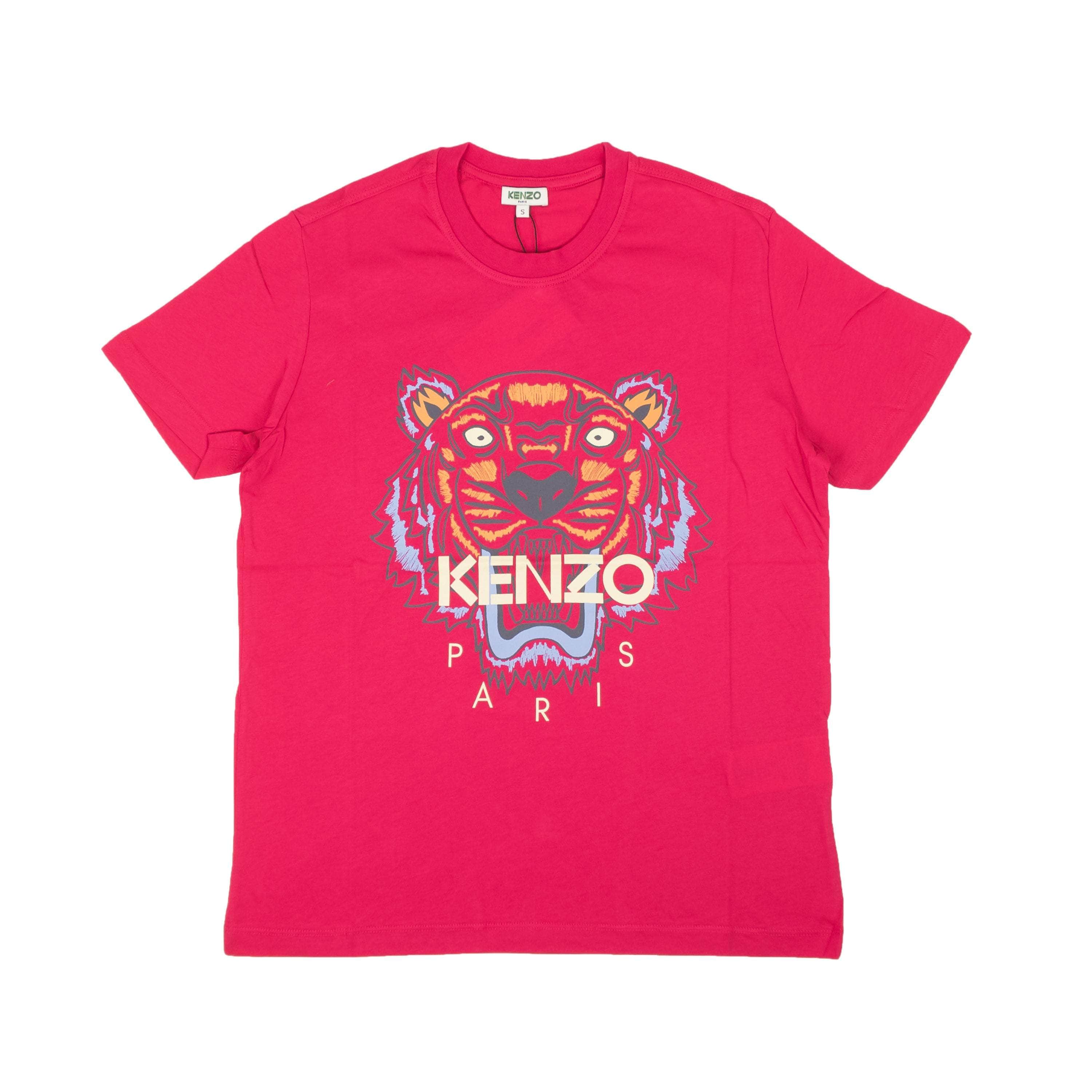 Kenzo Paris channelenable-all, chicmi, couponcollection, gender-mens, kenzo-paris, main-clothing, mens-shoes, size-l, size-m, size-s, size-xl, under-250 Pink Classic Tiger Short Sleeve T-Shirt