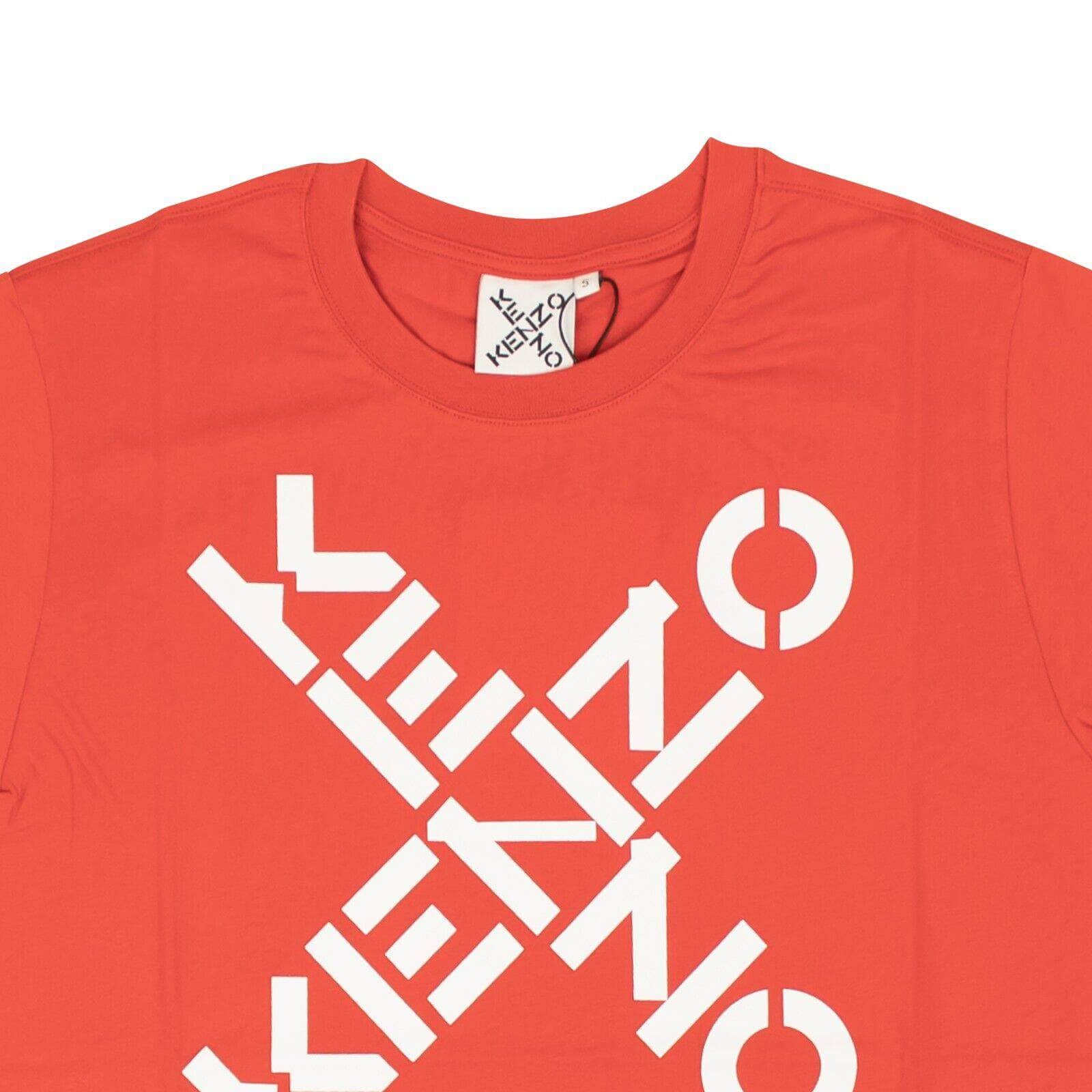 Kenzo Paris channelenable-all, chicmi, couponcollection, gender-mens, kenzo-paris, main-clothing, mens-shoes, size-l, size-m, size-s, size-xl, under-250 Red Paris Big X Short Sleeve T-Shirt