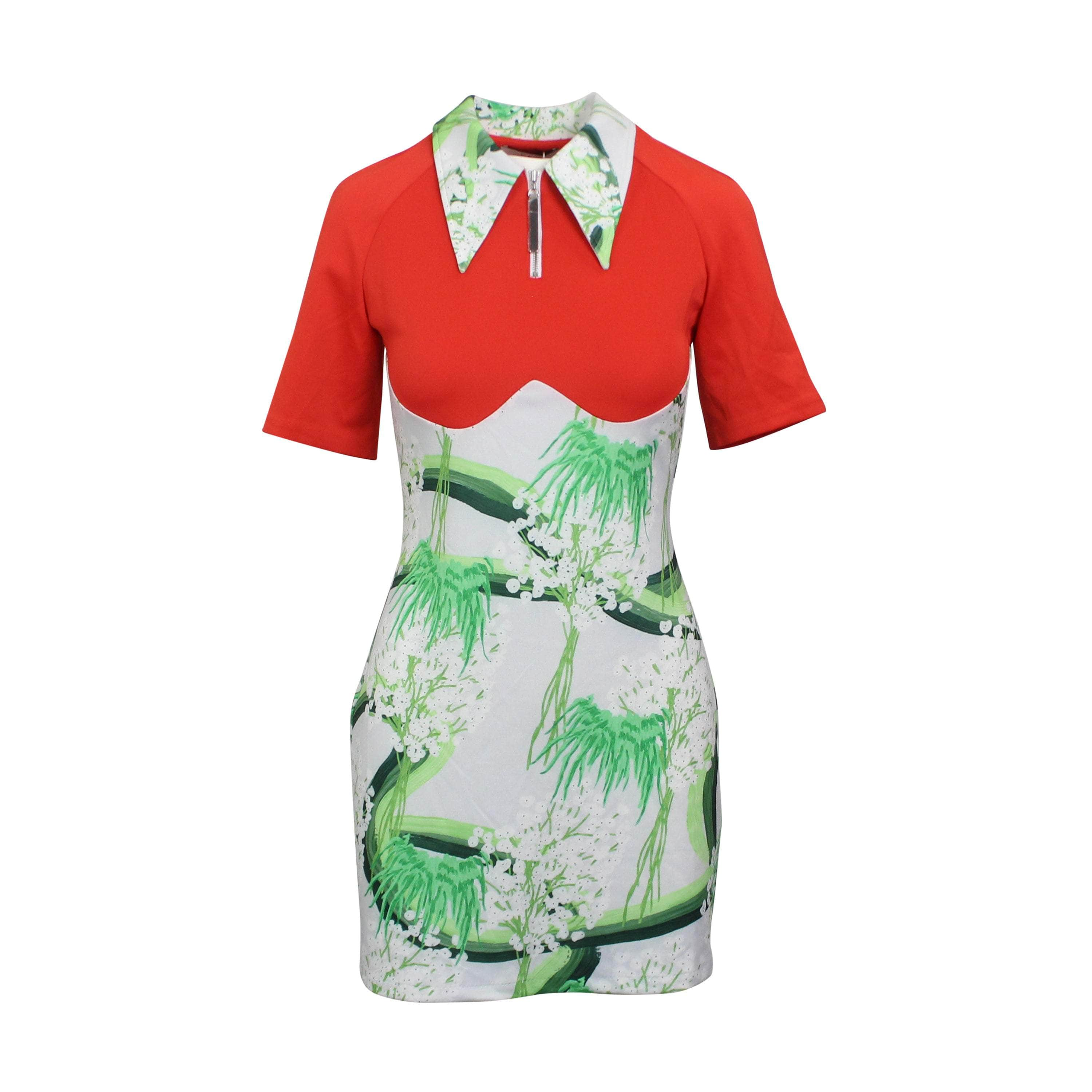 Kijun 95-KJN-0004/M NWT Kijun RED PRINT MAID DRESS Size M $440 95-KJN-0004/M