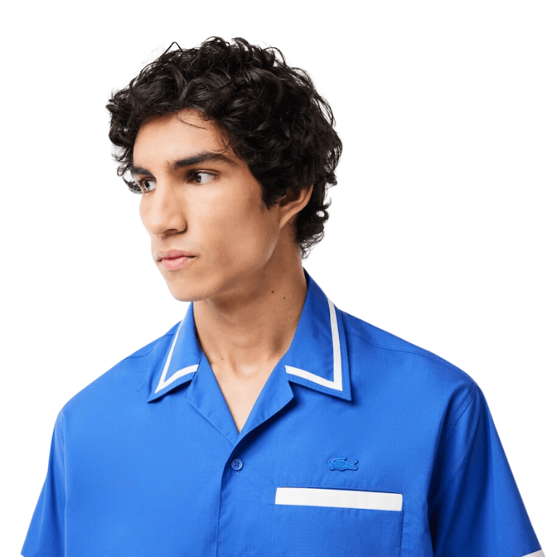 Lacoste Apparel Lacoste Branded Back Cotton Twill Shirt - Men's