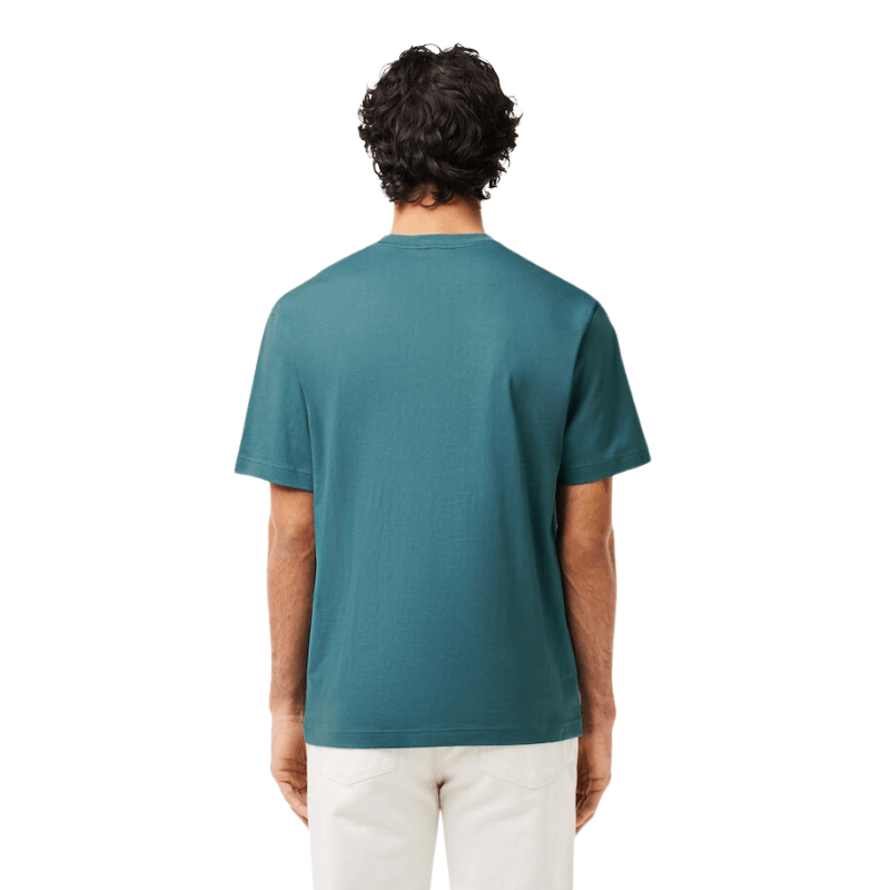 Lacoste Apparel Lacoste Cotton Contrast Print And Badge T- Shirt - Men's