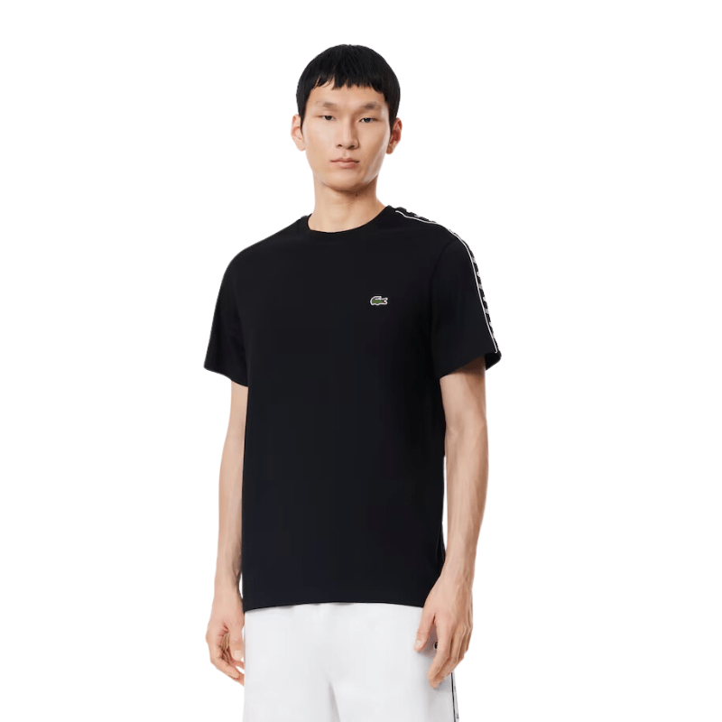 Lacoste Apparel Lacoste Cotton Jersey Logo Stripe T-Shirt - Men's