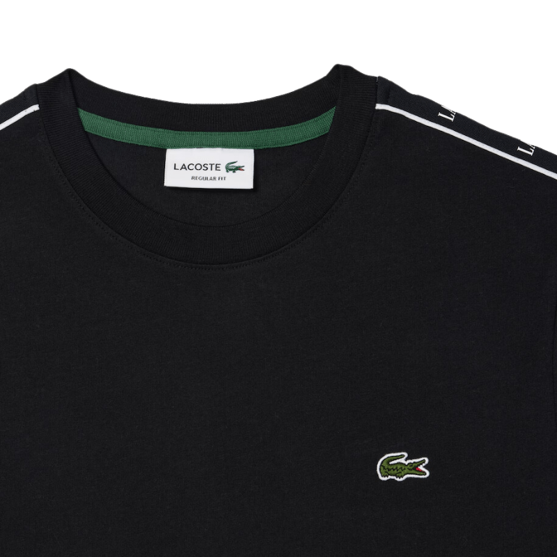 Lacoste Apparel Lacoste Cotton Jersey Logo Stripe T-Shirt - Men's