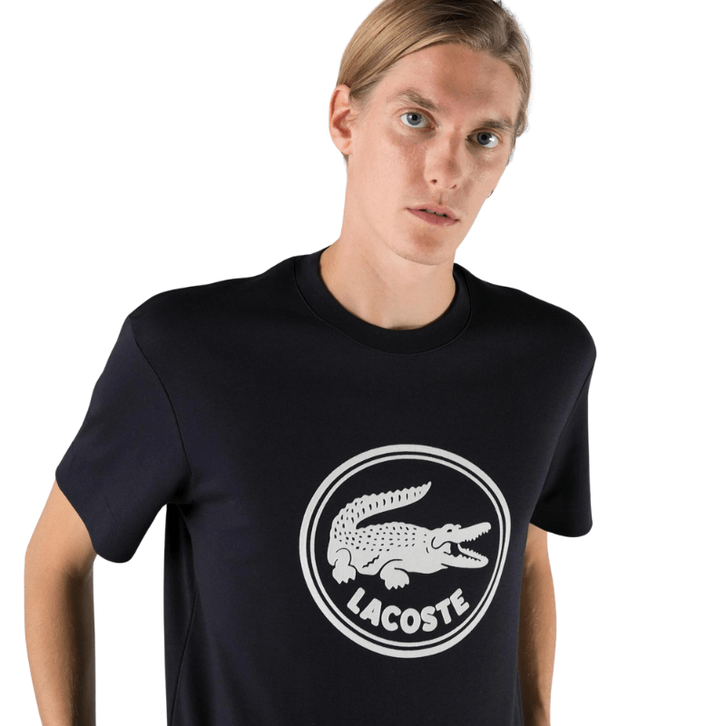 Lacoste Apparel Lacoste Crew Neck 3D Printed Logo Cotton - Men's