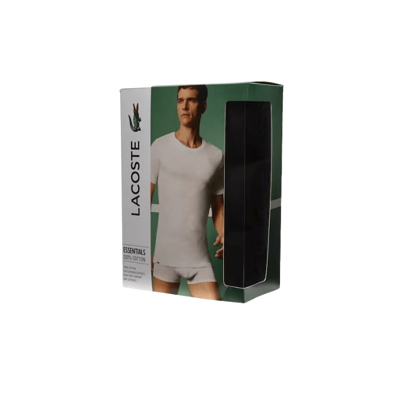 Lacoste Apparel Lacoste Crew neck Cotton Loungewear T-Shirt 3-Pack - Men's